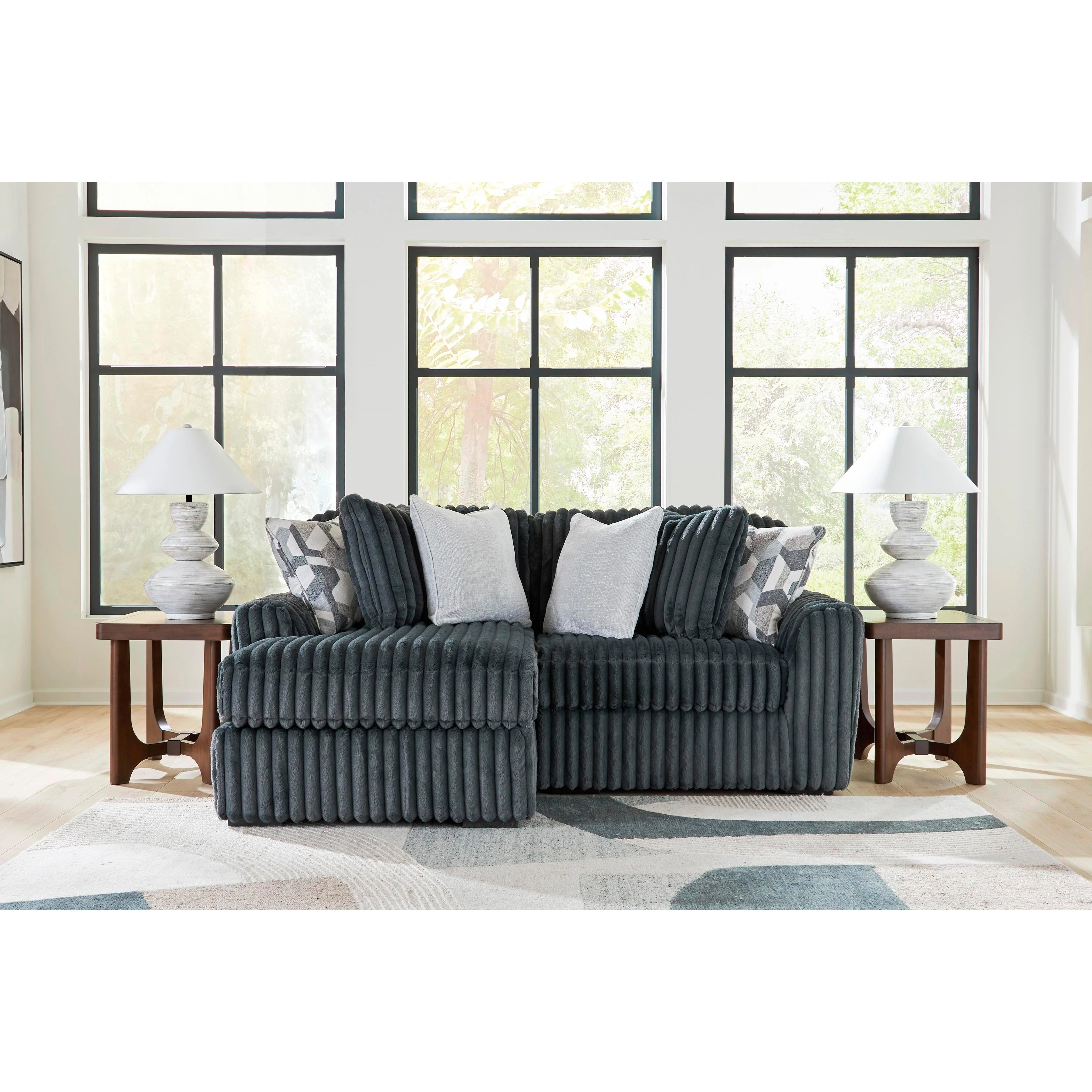 Signature Design by Ashley Midnight-Madness 98105S15 2 pc Sectional with Chaise - Image 1