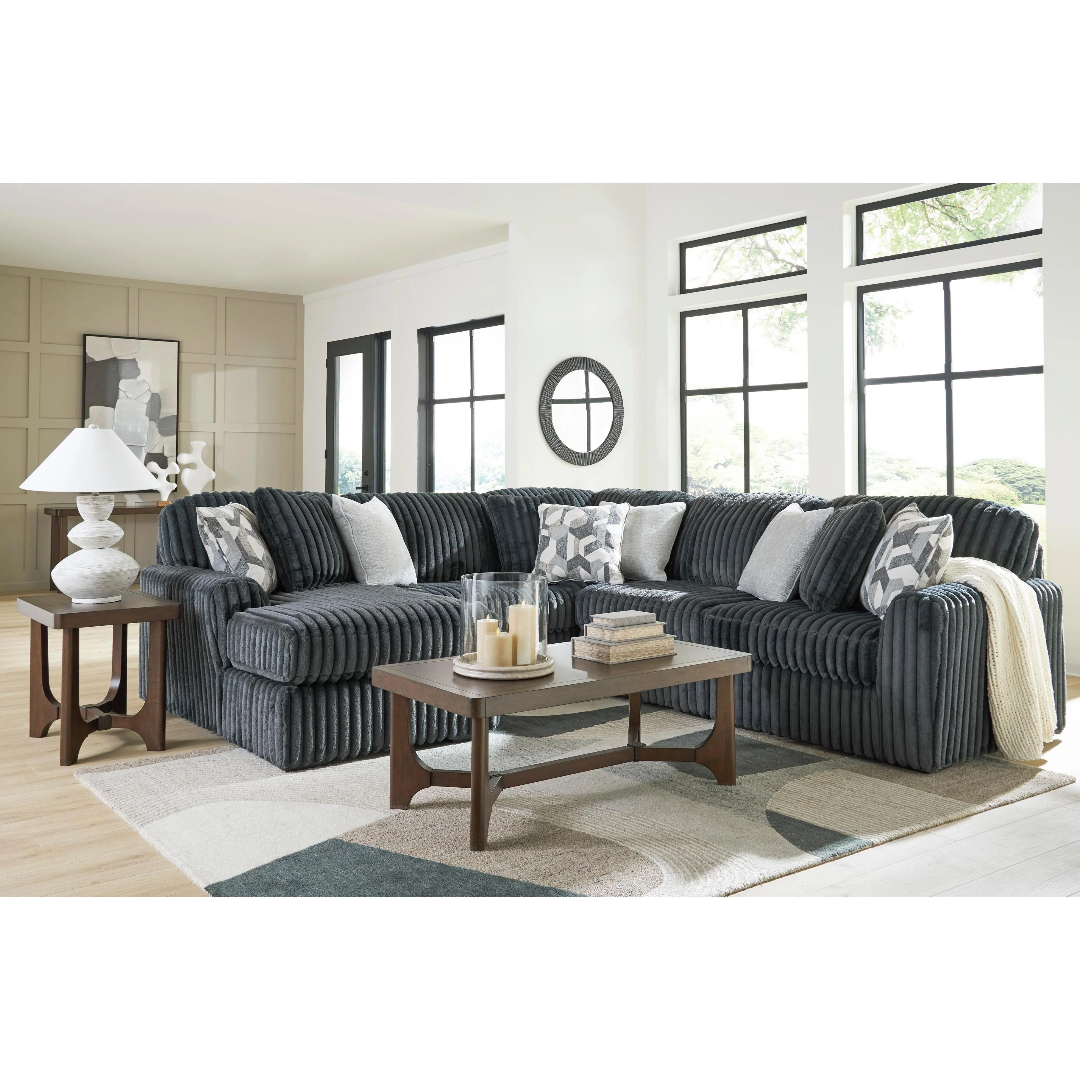 Signature Design by Ashley Midnight-Madness 98105S22 5 pc Sectional with Chaise - Image 3