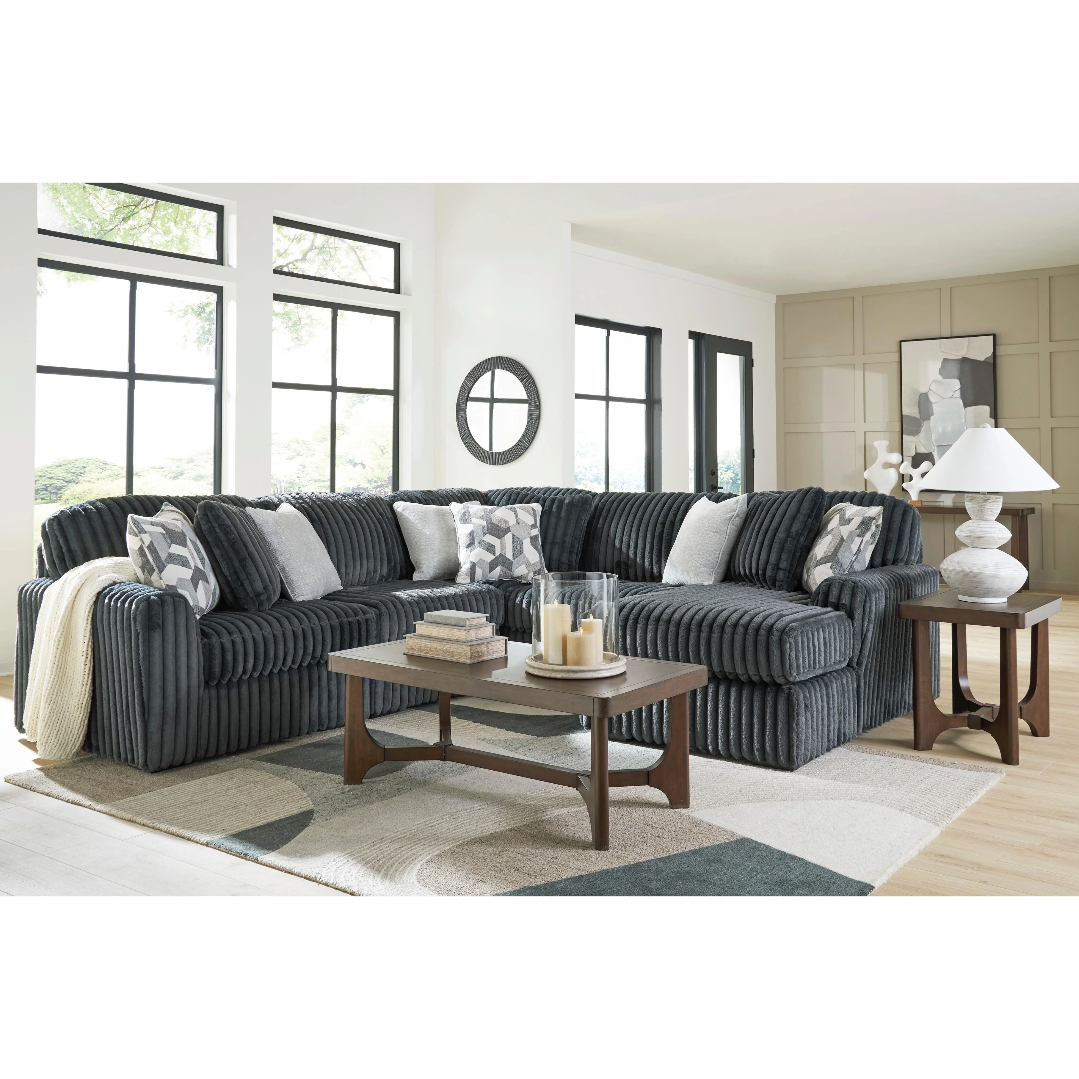 Signature Design by Ashley Midnight-Madness 98105S23 5 pc Sectional with Chaise - Image 3