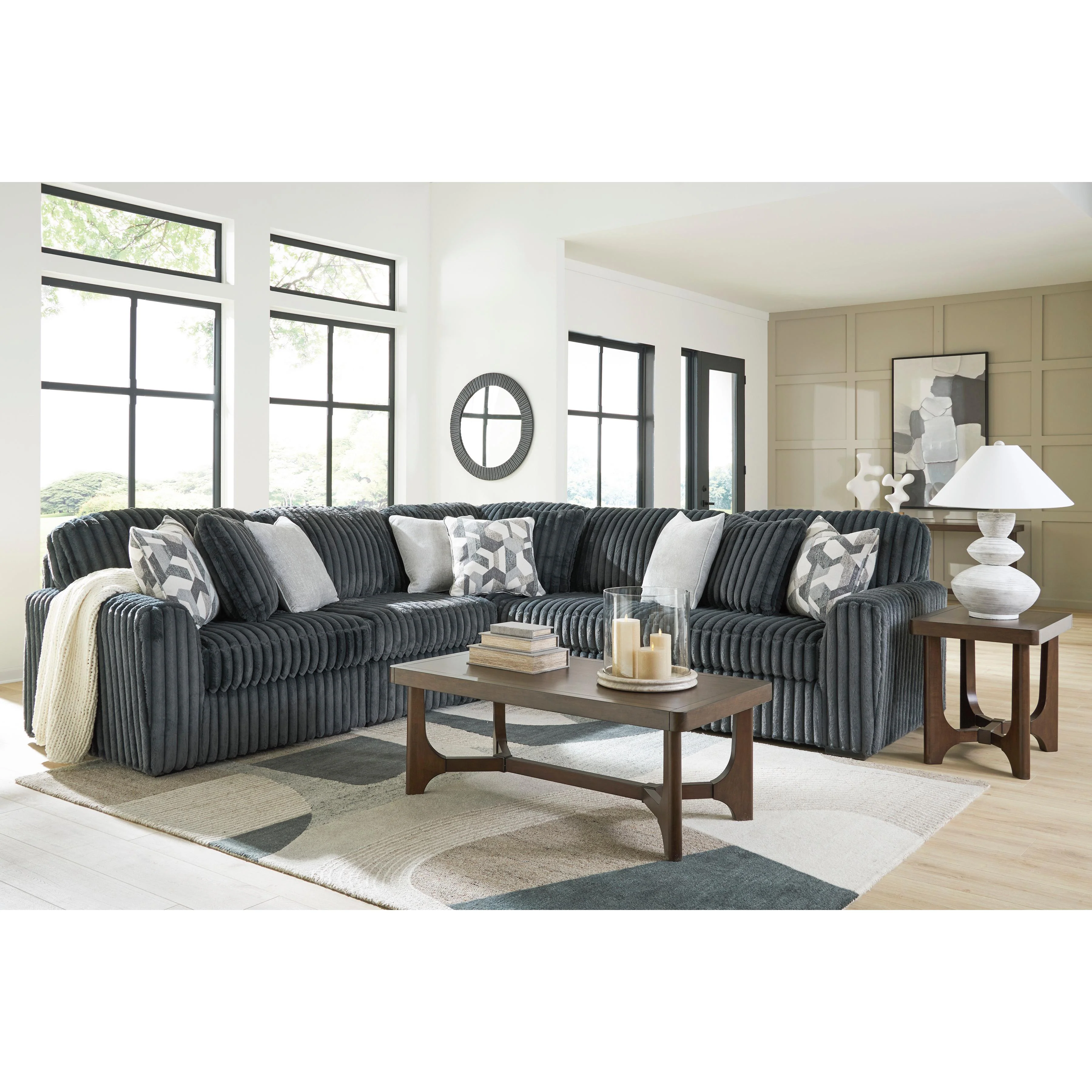 Signature Design by Ashley Midnight-Madness 98105S27 5 pc Sectional - Image 2