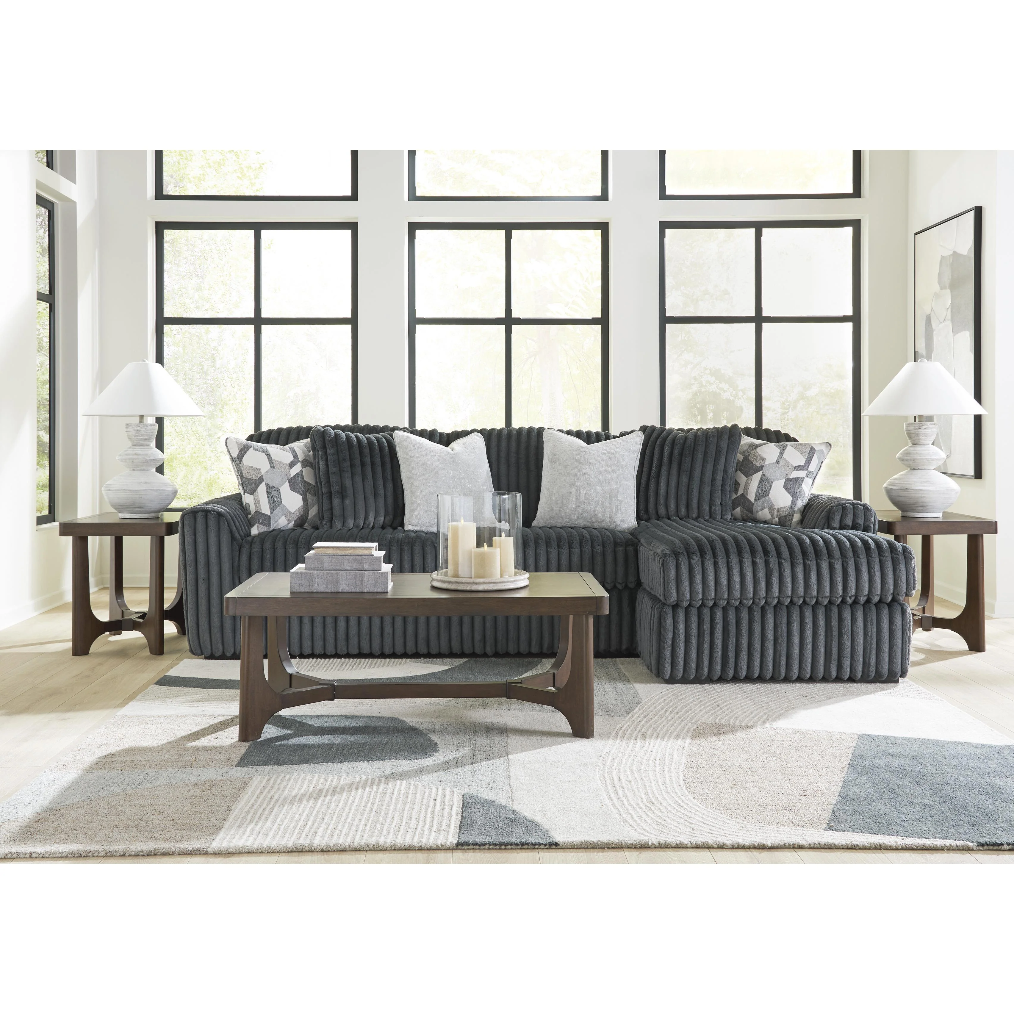 Signature Design by Ashley Midnight-Madness 98105S3 2 pc Sectional Sofa Chaise - Image 3