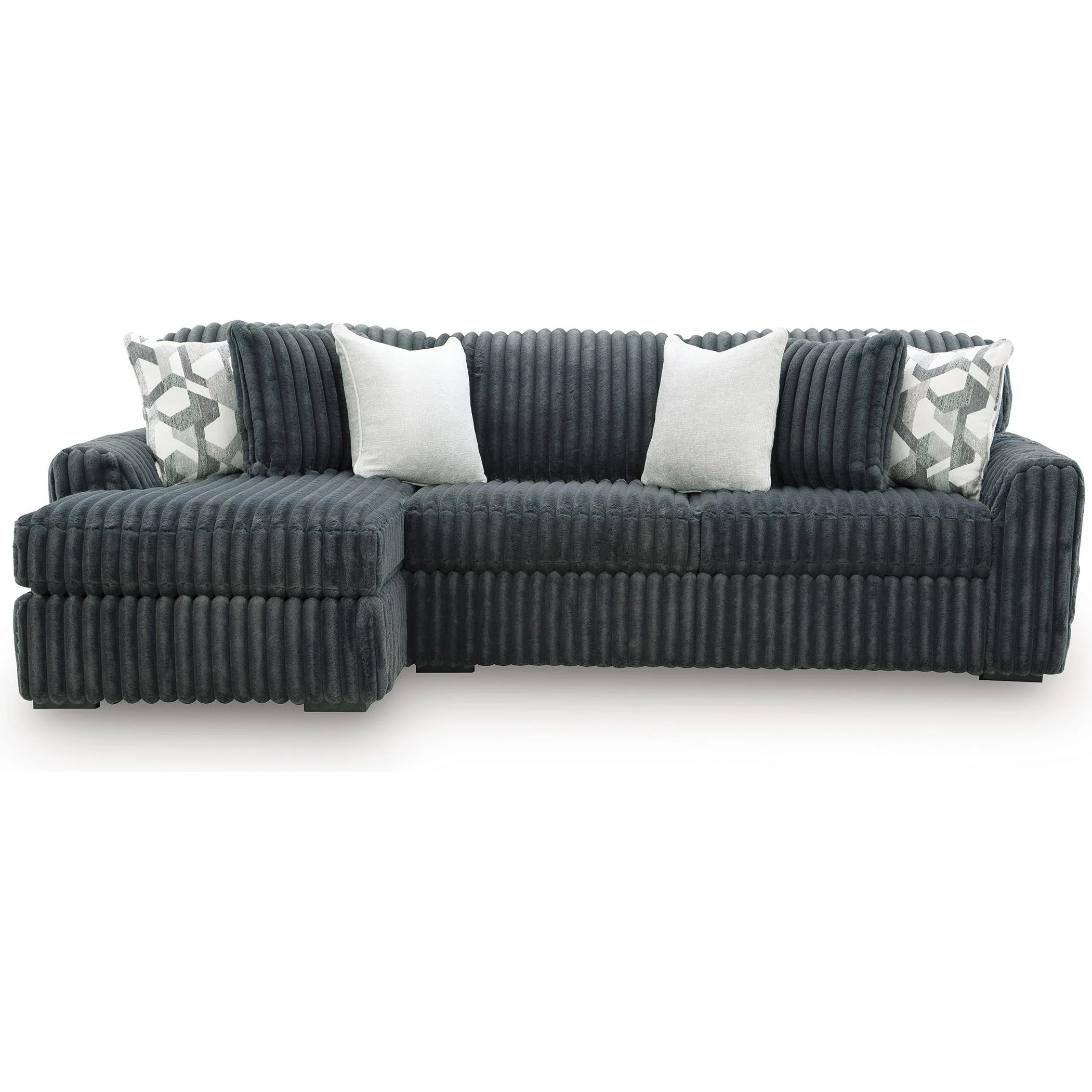 Signature Design by Ashley Midnight-Madness 98105S4 2 pc Sectional Sofa Chaise - Image 1