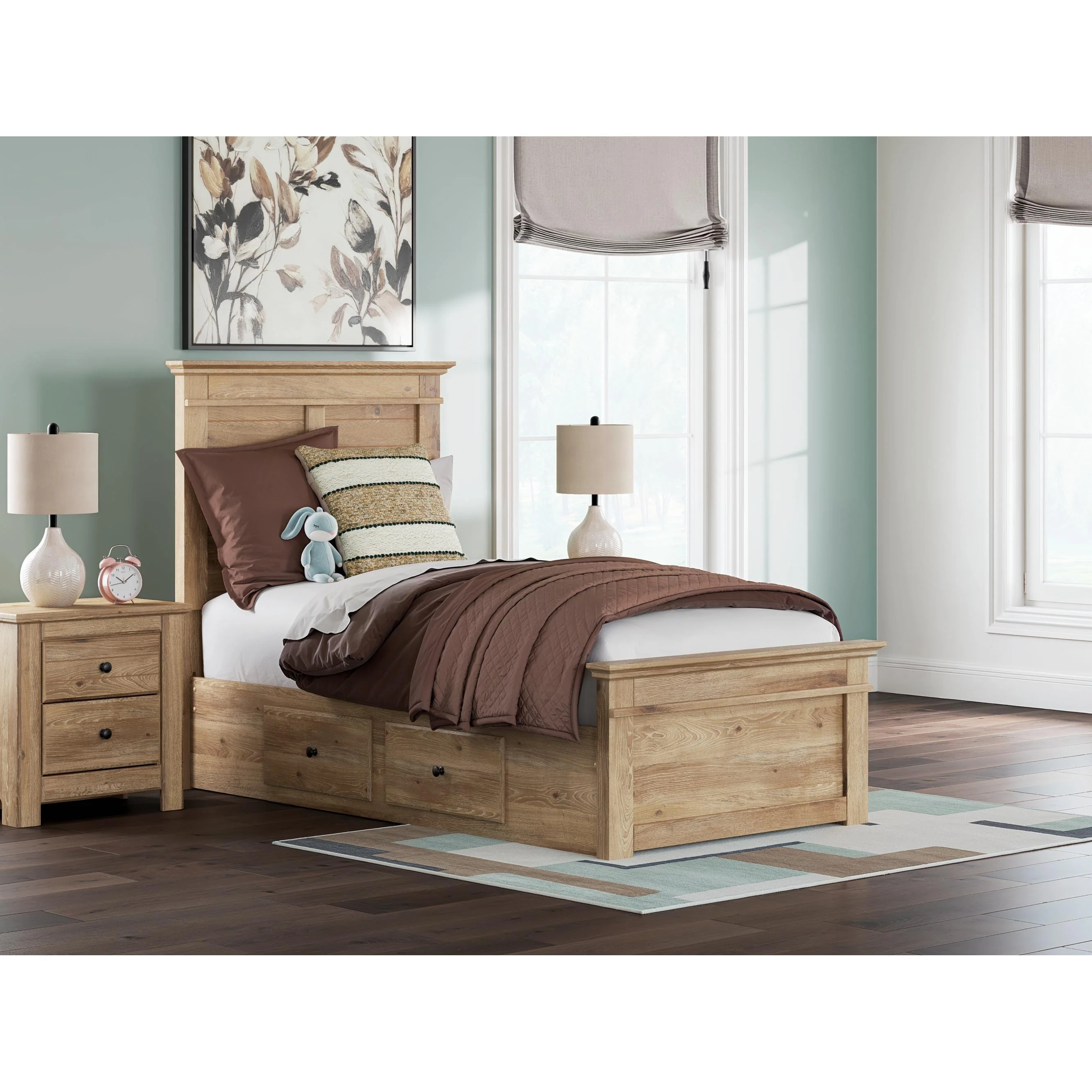 Signature Design by Ashley Makidern PCB1170B30 Twin Panel Storage Bed - Image 2