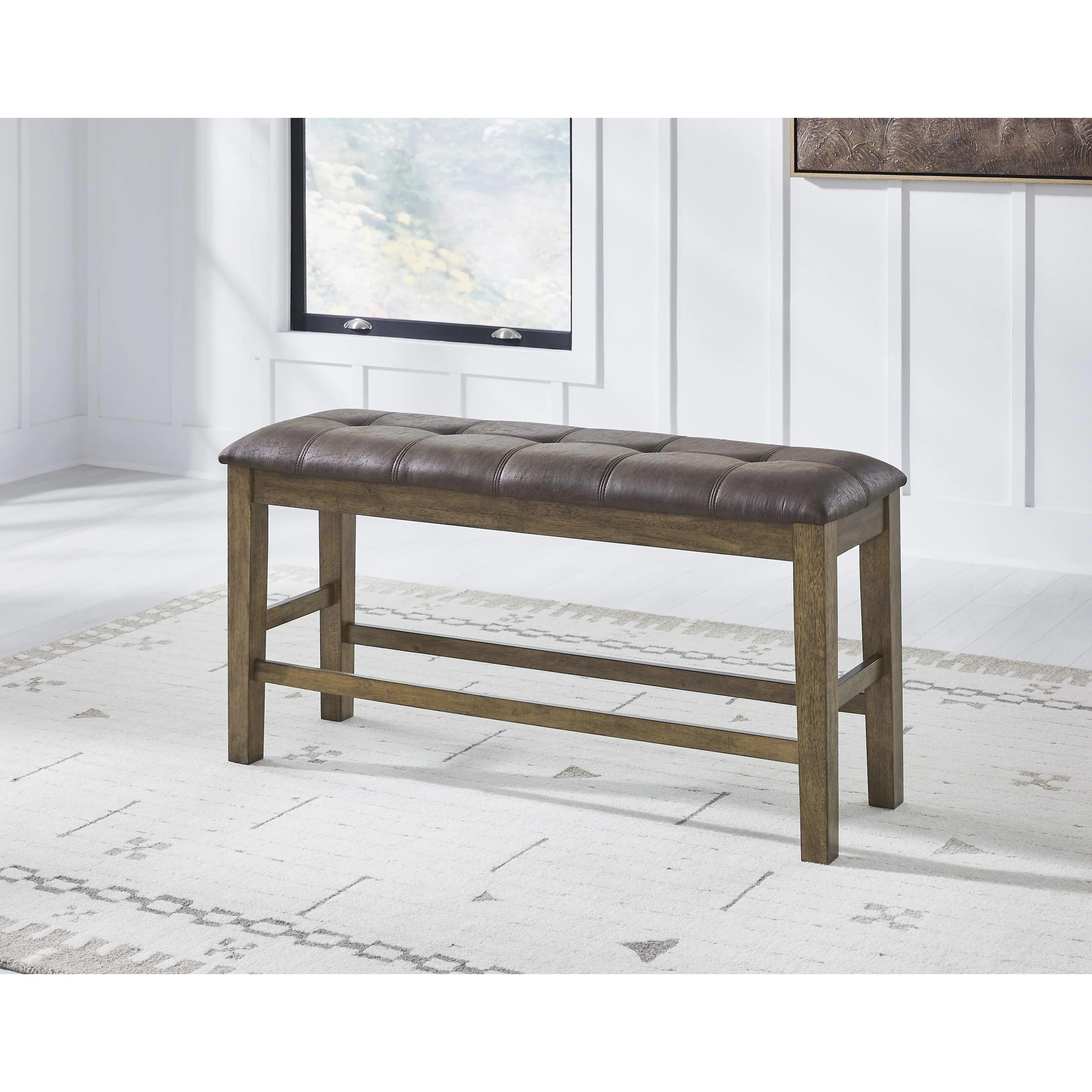 Signature Design by Ashley Urbinforte PCD592-09 Double Counter Upholstered Bench - Image 3