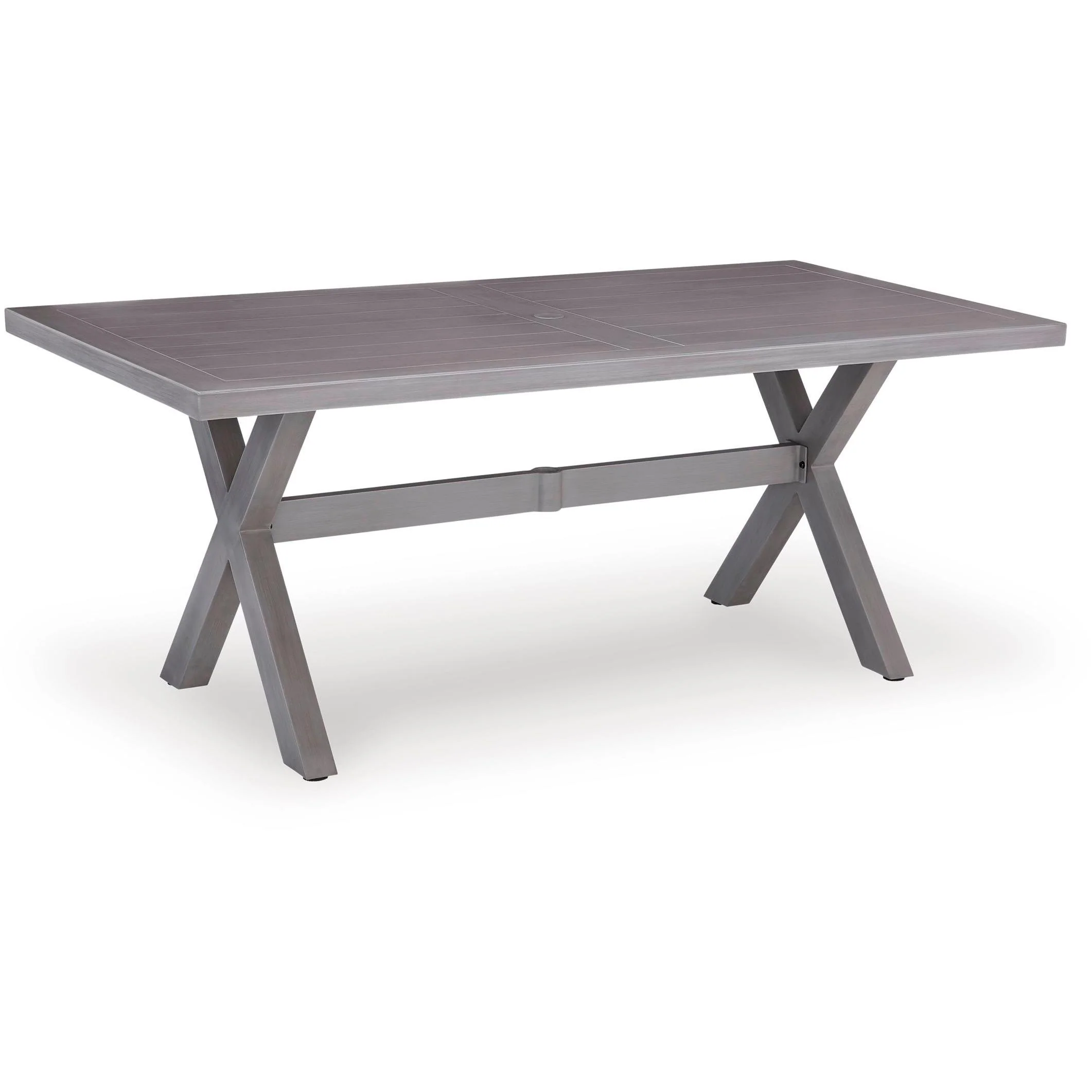 Signature Design by Ashley Half Moon Beach PCP418-625 Rectangular Dining Table with Umbrella Option