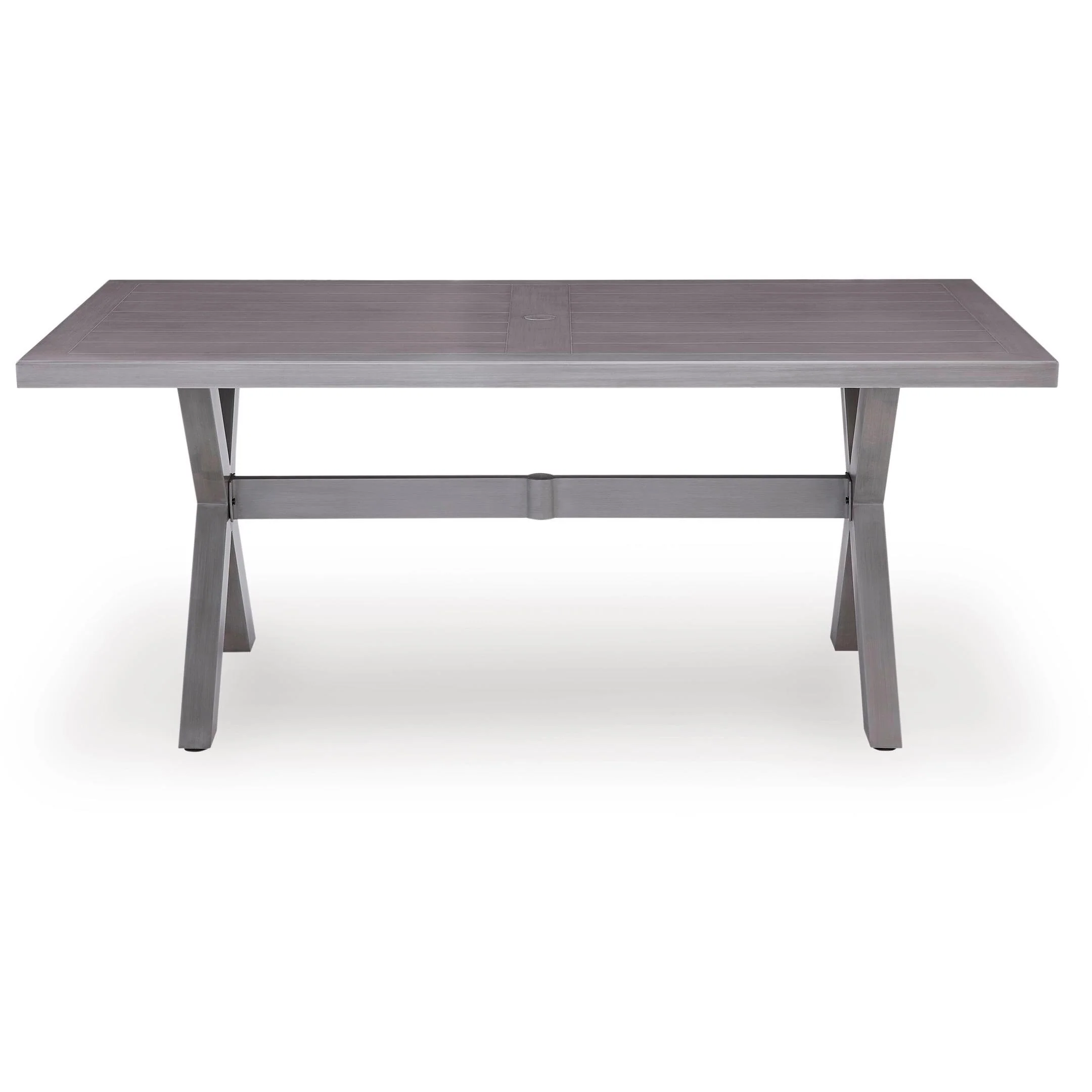 Signature Design by Ashley Half Moon Beach PCP418-625 Rectangular Dining Table with Umbrella Option - Image 2