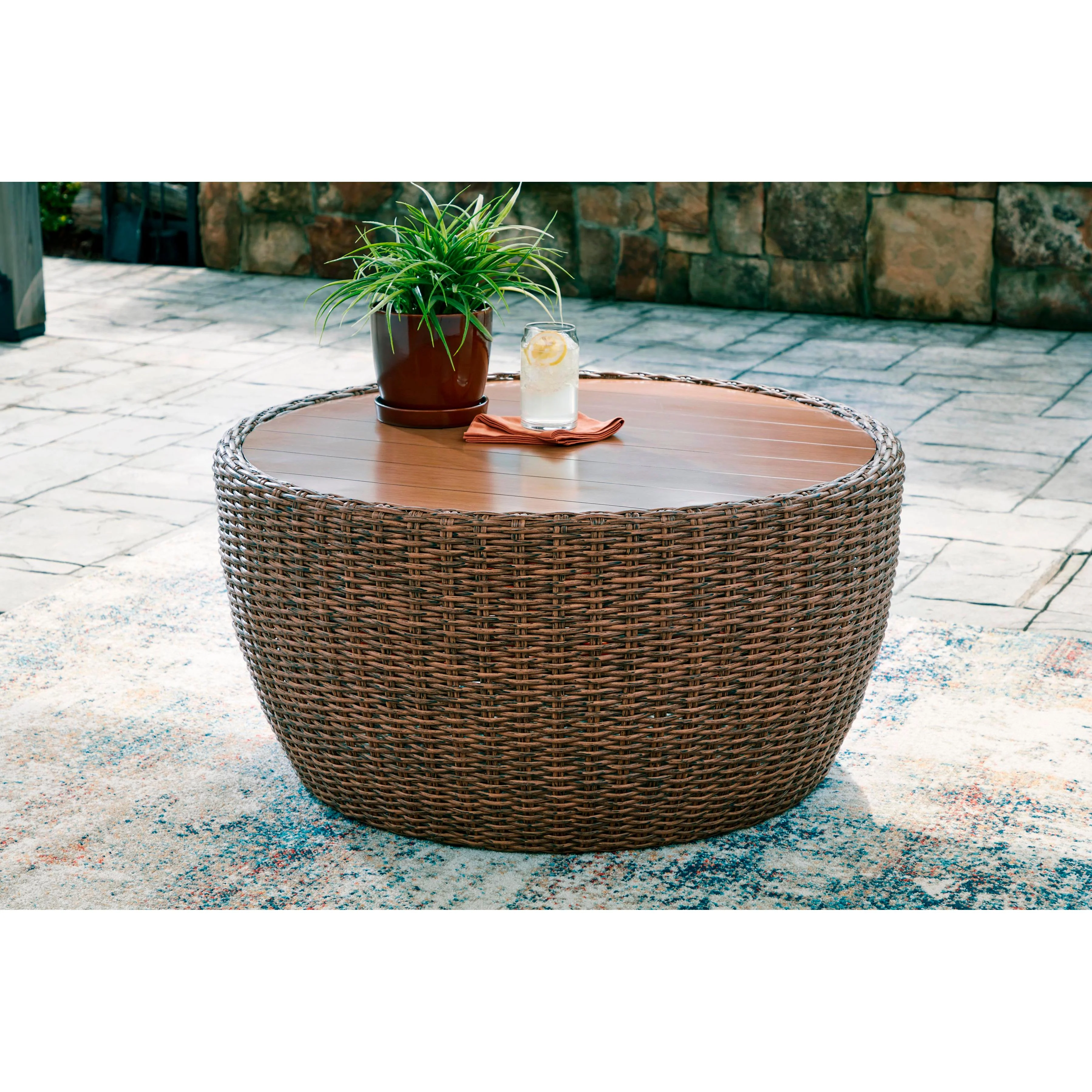 Signature Design by Ashley Double Point PCP503-708 Round Cocktail Table - Image 3