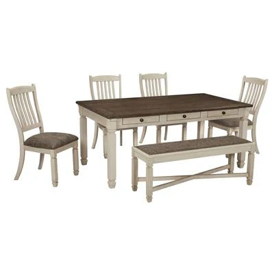 Signature Design by Ashley Bolanburg D647D2 6 pc Dining Set - Image 2