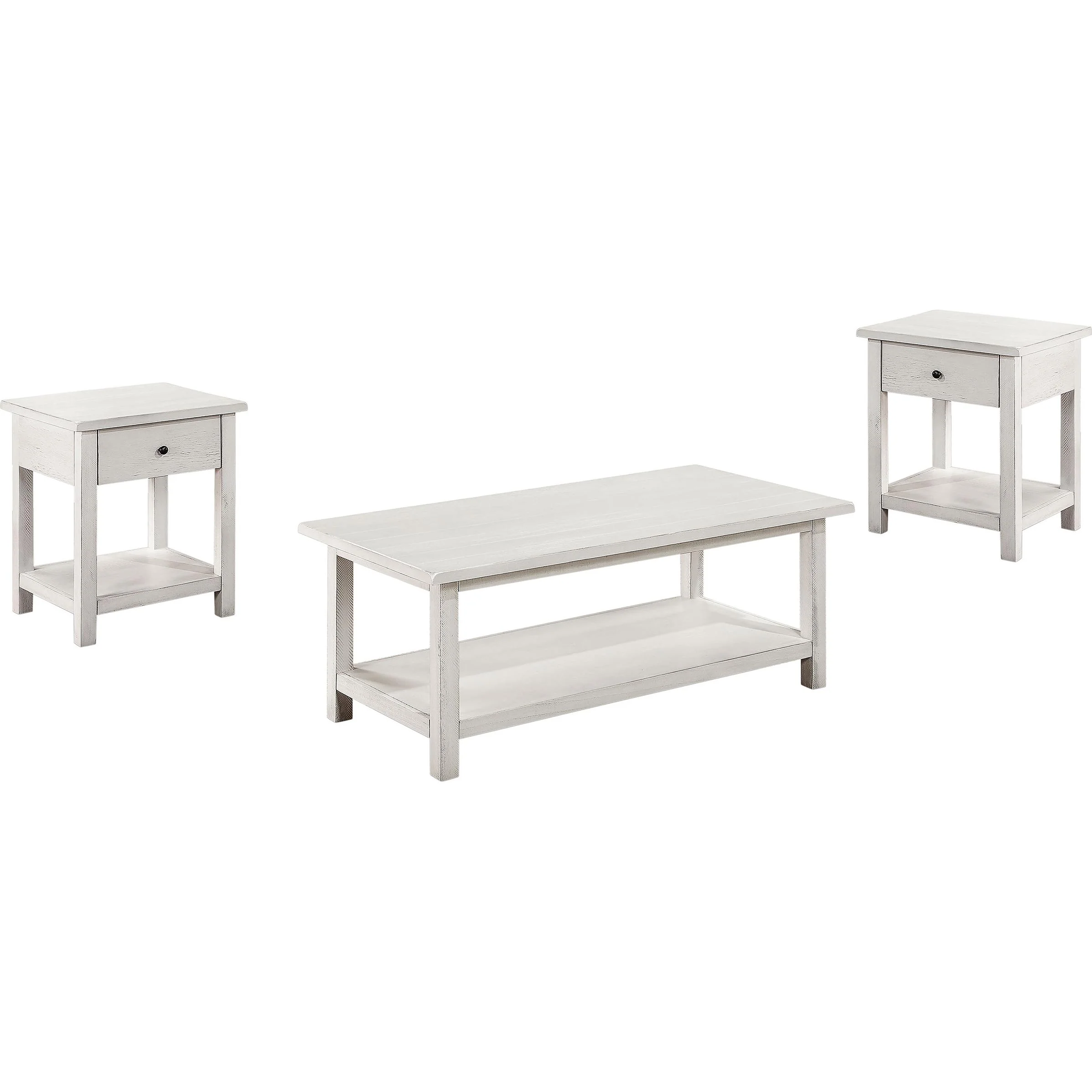 Coaster Furniture Payne 710558-S3 3-piece Occasional Table Set - White - Image 2