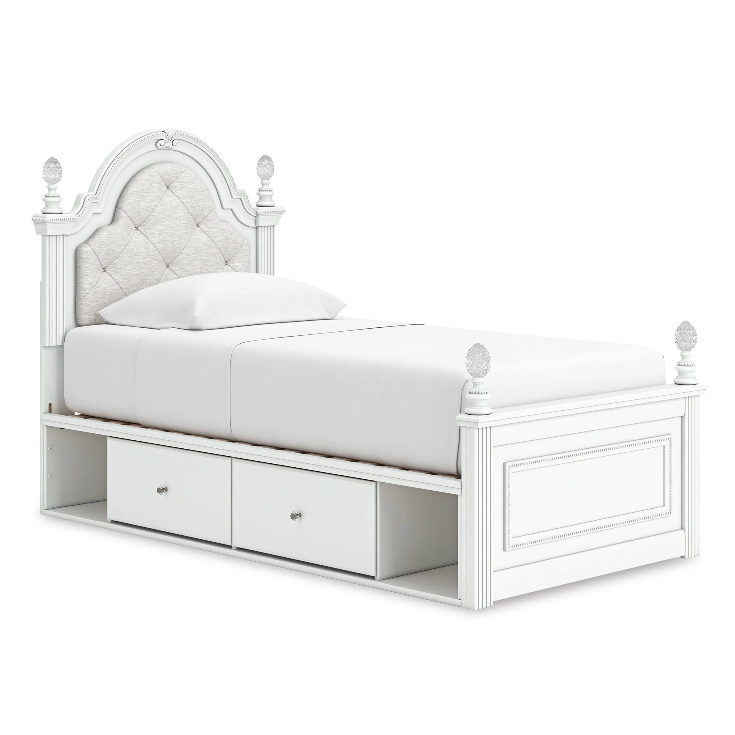 Signature Design by Ashley Kozlani Twin Upholstered Panel Bed with Storage PCB1819-153/PCB1819-52/PCB1819-150/B100-11 - Image 1