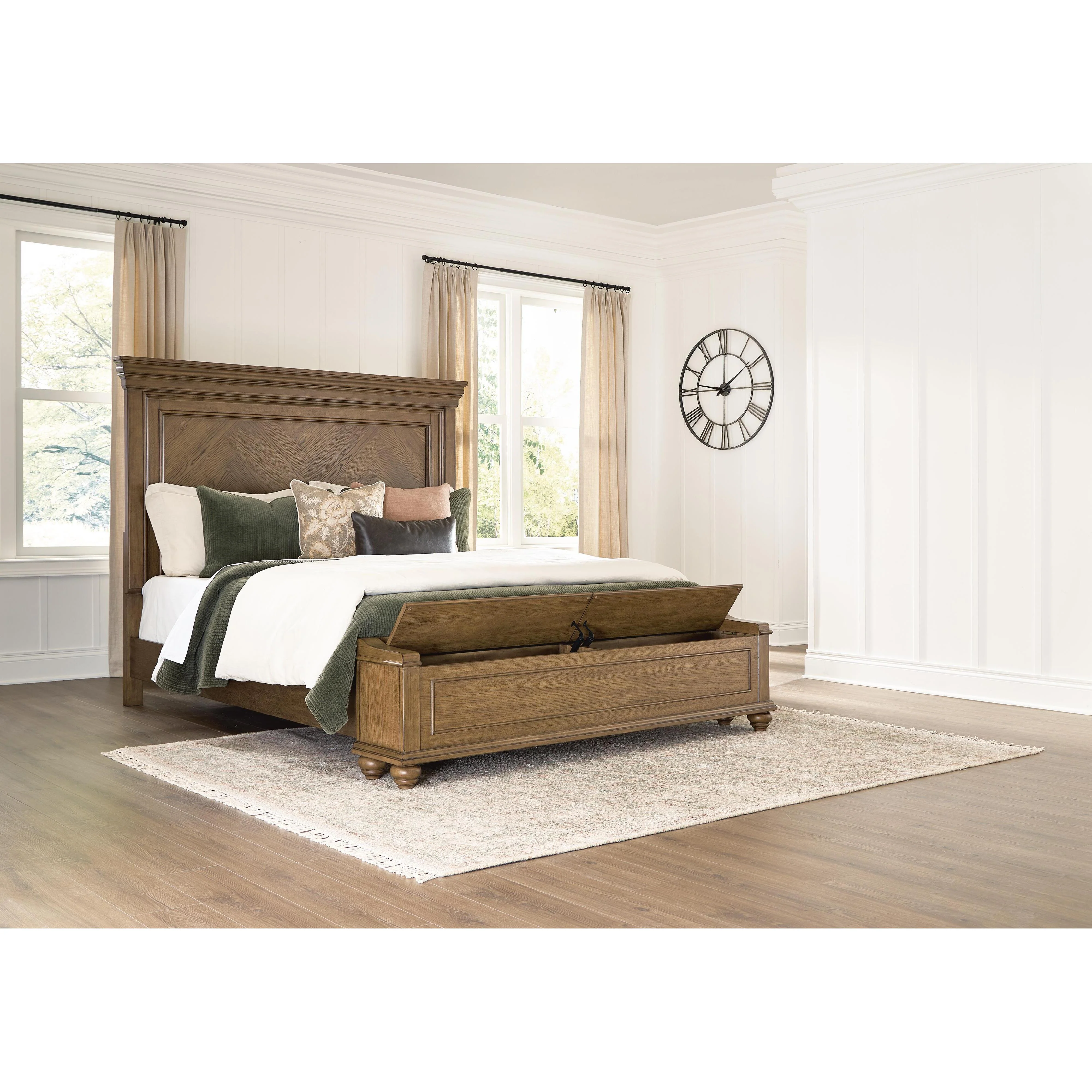 Signature Design by Ashley Karallin King Panel Bed with Storage PCB782-56S/PCB782-58/PCB782-97 - Image 2