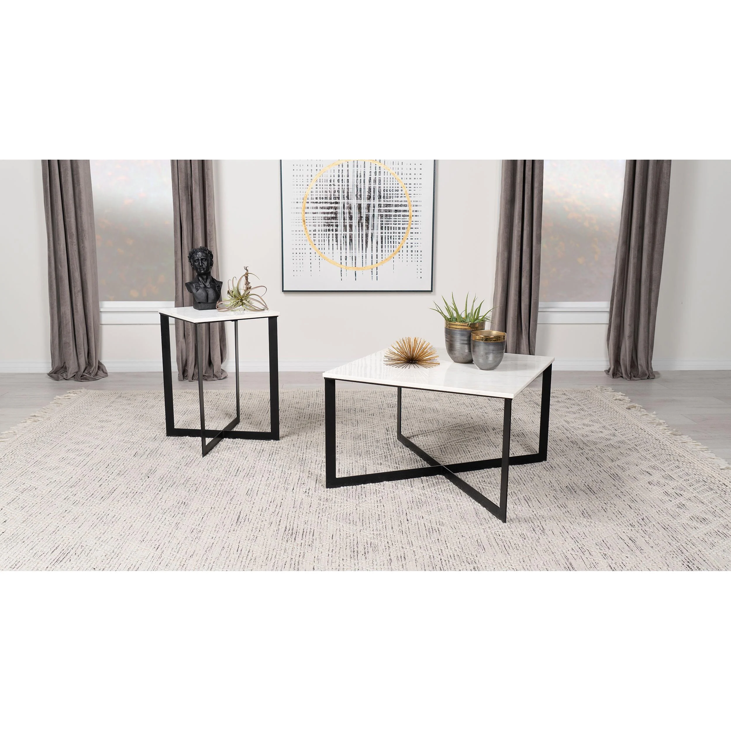 Coaster Furniture Tobin Occasional Table Set 707698/707697