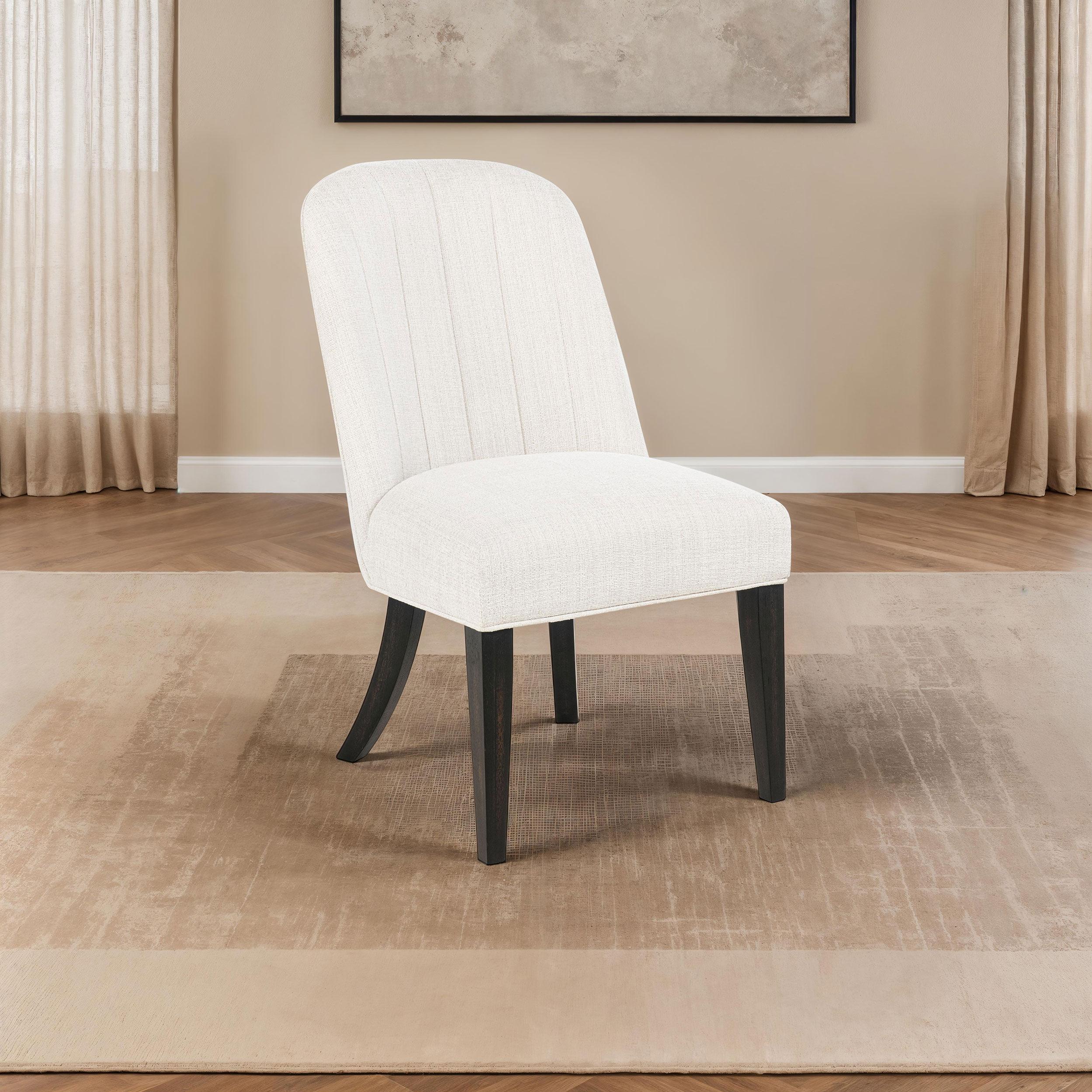 Coaster Furniture Leandro 115392 Set of 2 Upholstered Dining Side Chair - Cream - Image 2