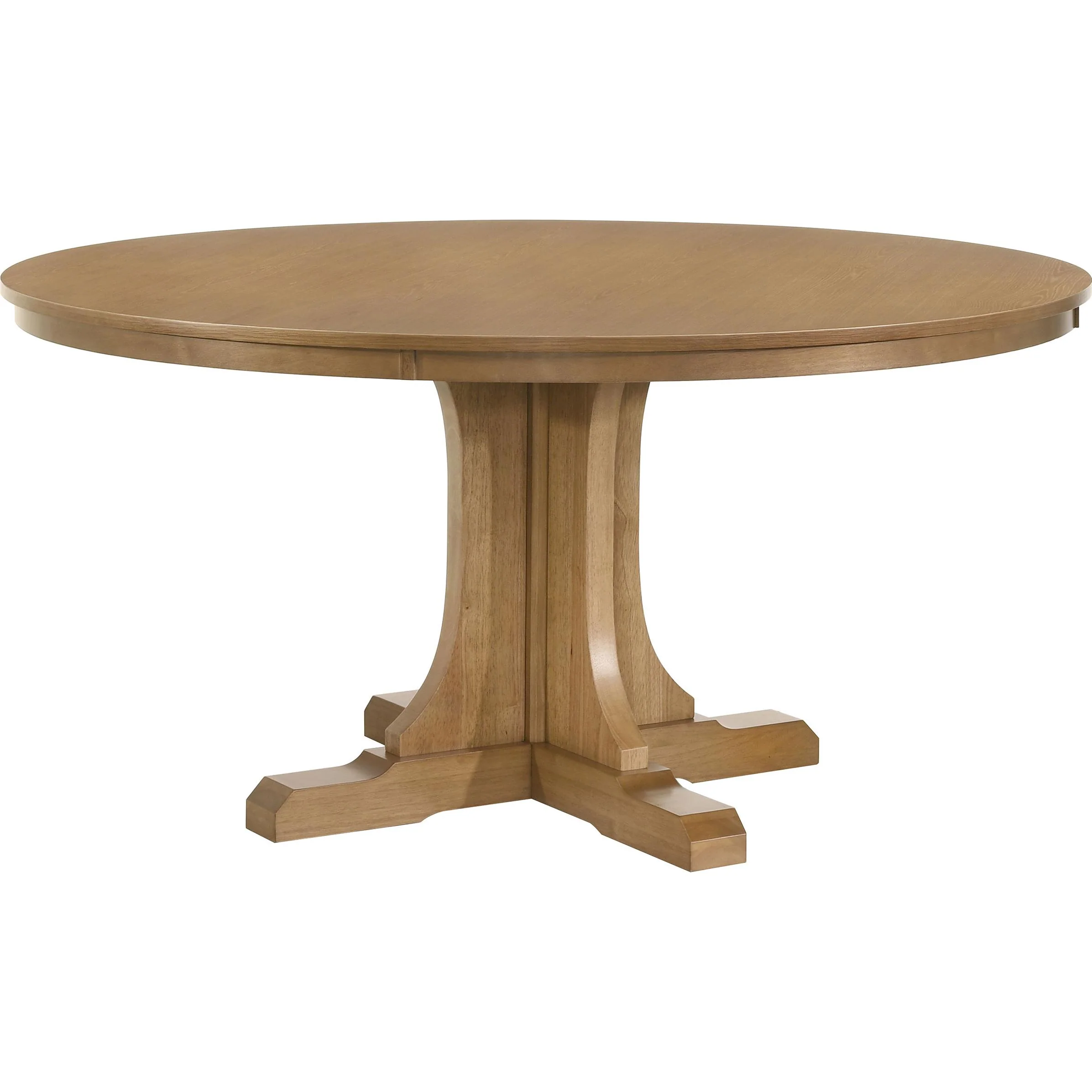 Coaster Furniture Hartville 109460 60-inch Round Dining Table – Natural Light Brown