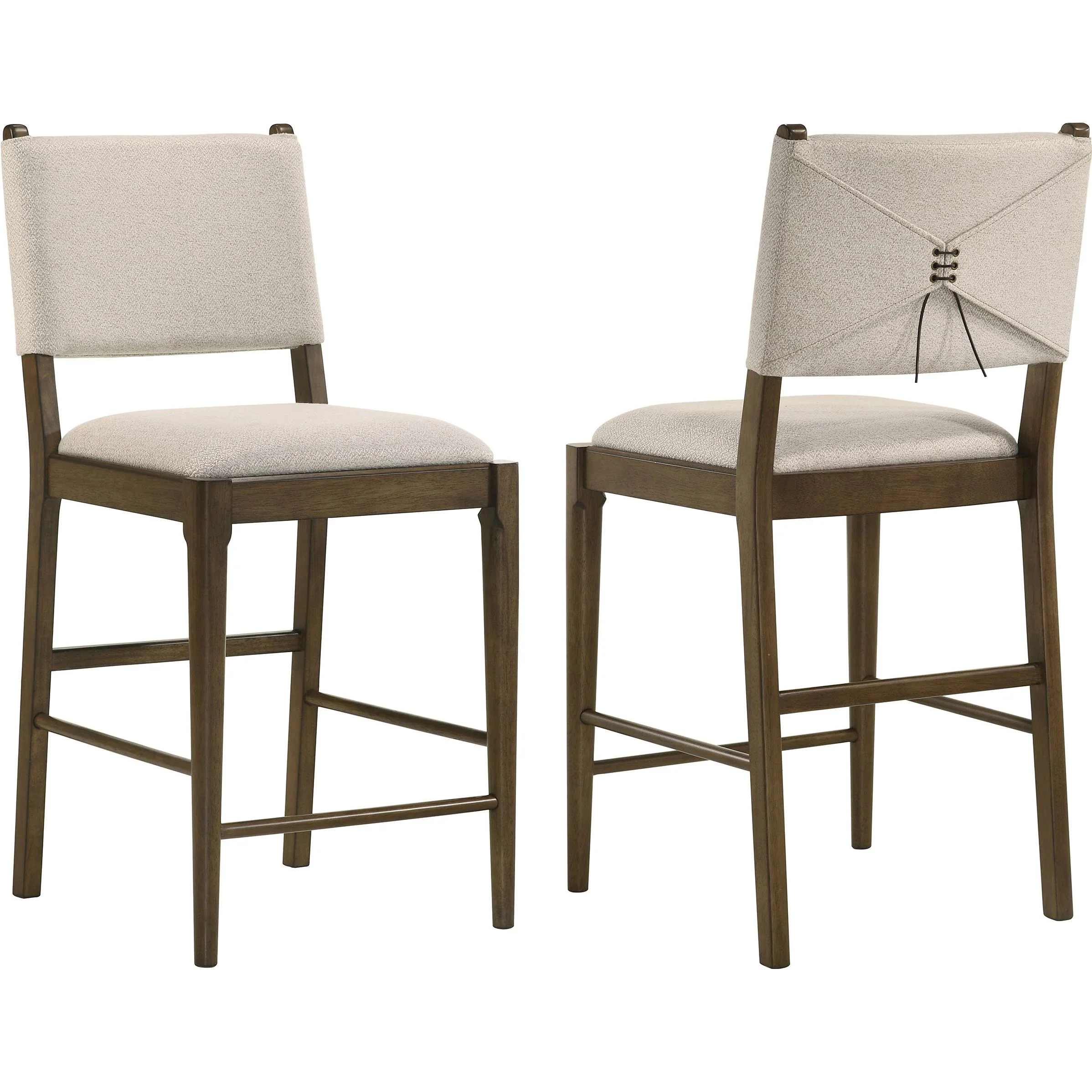 Coaster Furniture Ottowa 193669 Set of 2 Upholstered Counter Side Chair - Brown - Image 1