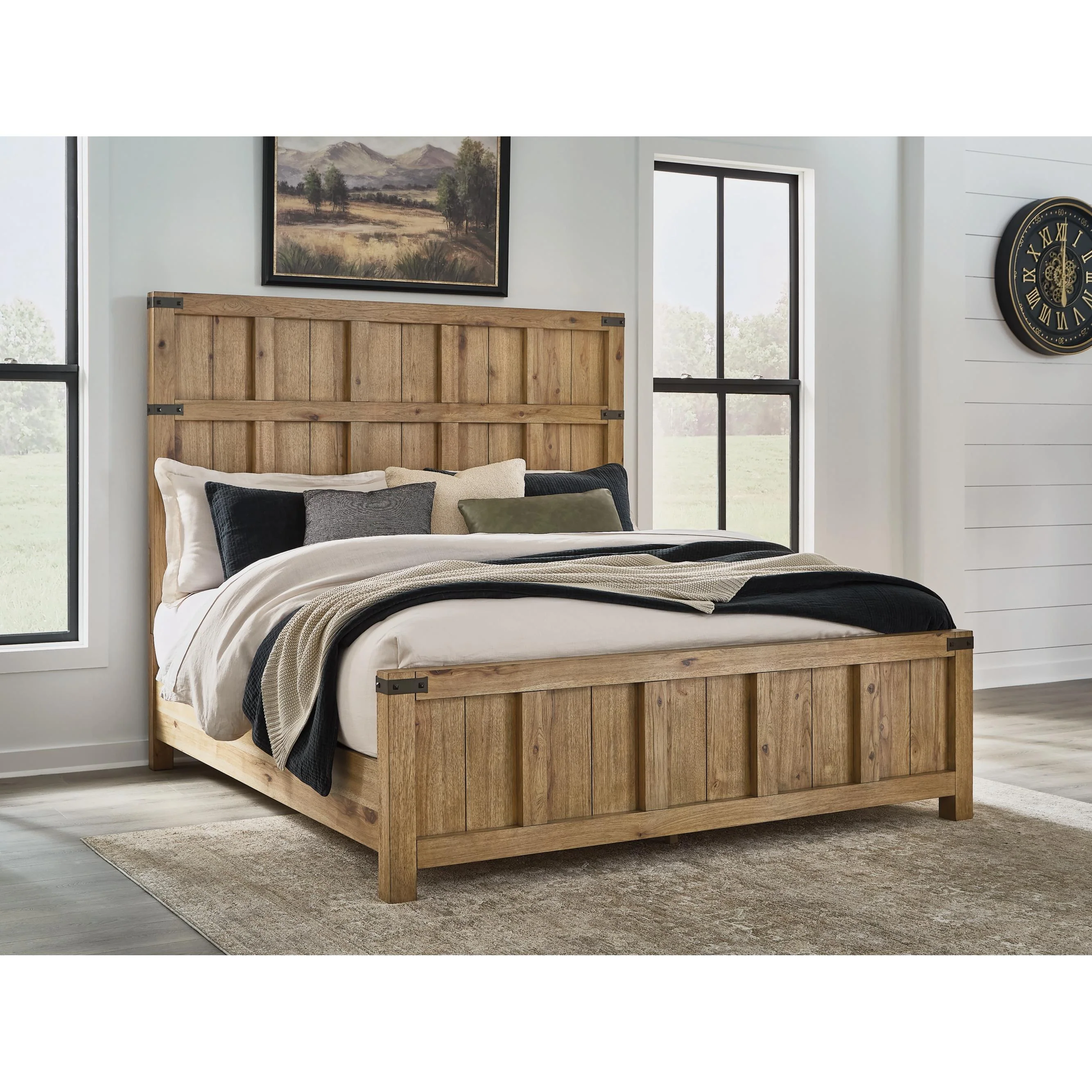 Benchcraft Ridgester B858B6 King Panel Bed - Image 2