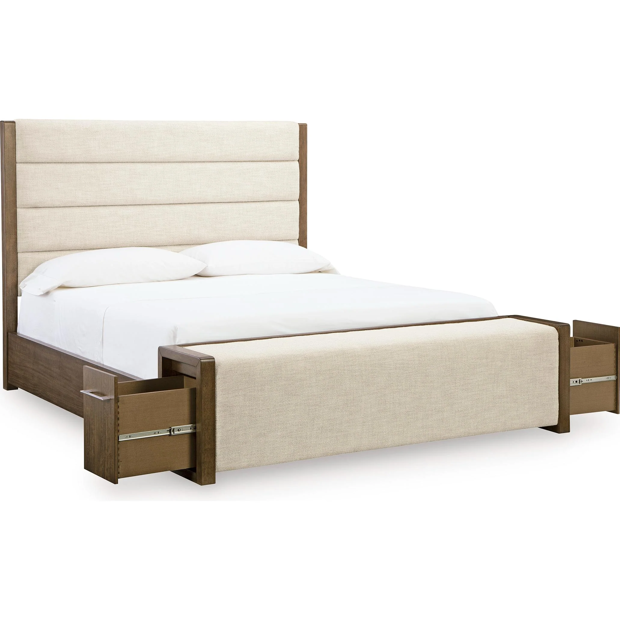 Benchcraft Marxmore B863B2 Queen Upholstered Storage Bed - Image 2