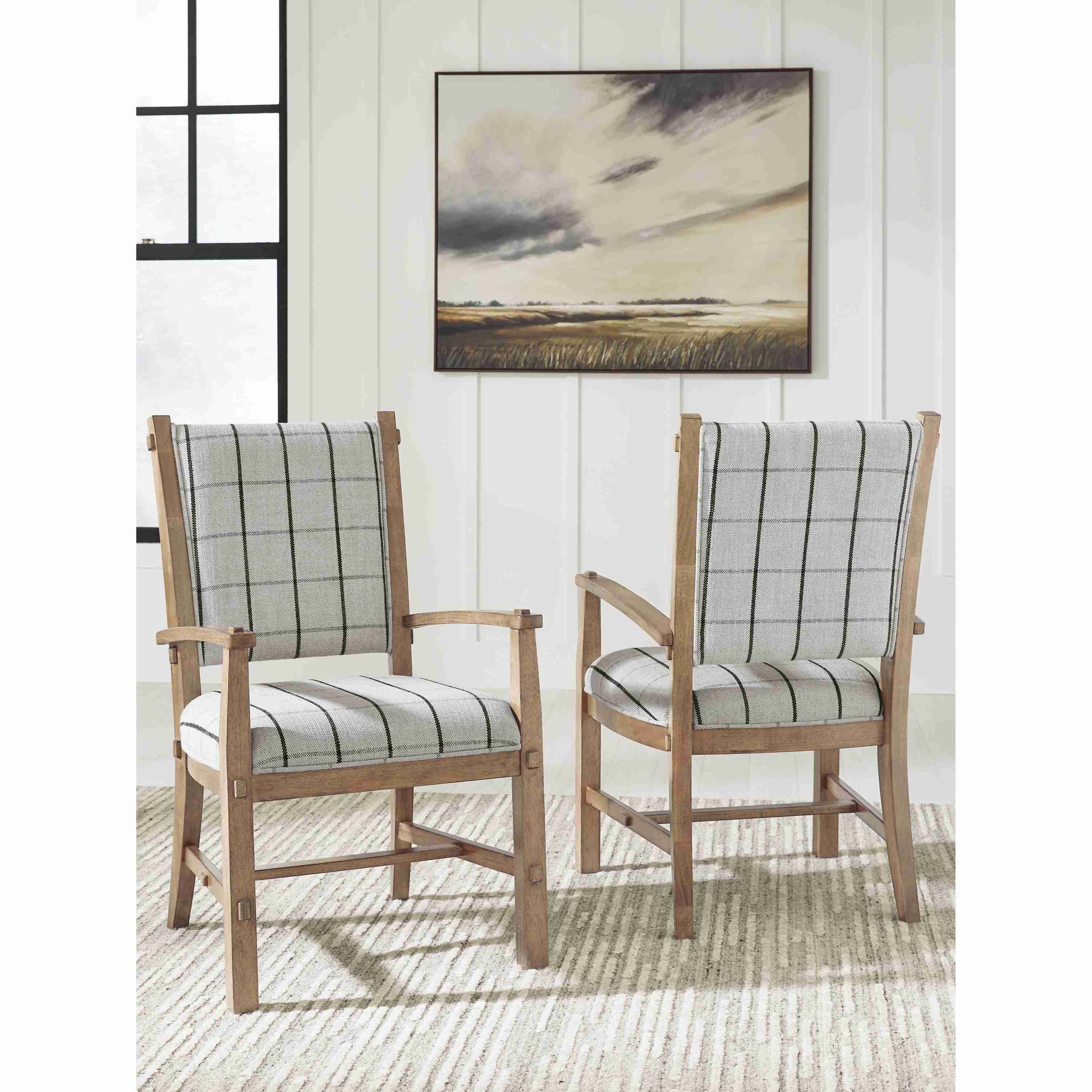 Benchcraft Ridgester D858-01A Dining Upholstered Arm Chair - Image 2