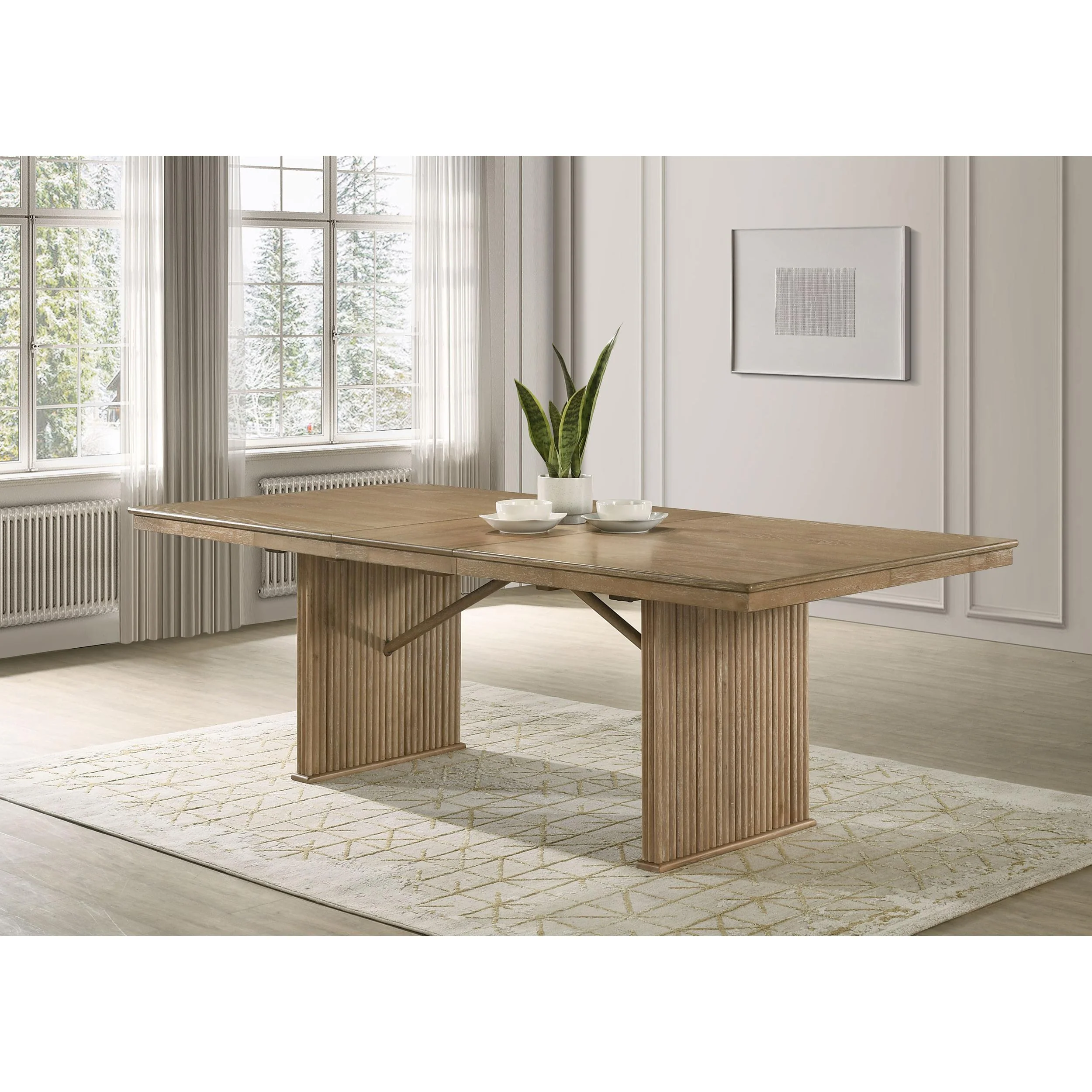Coaster Furniture Adina Dining Table with Pedestal Base 193611 - Image 2