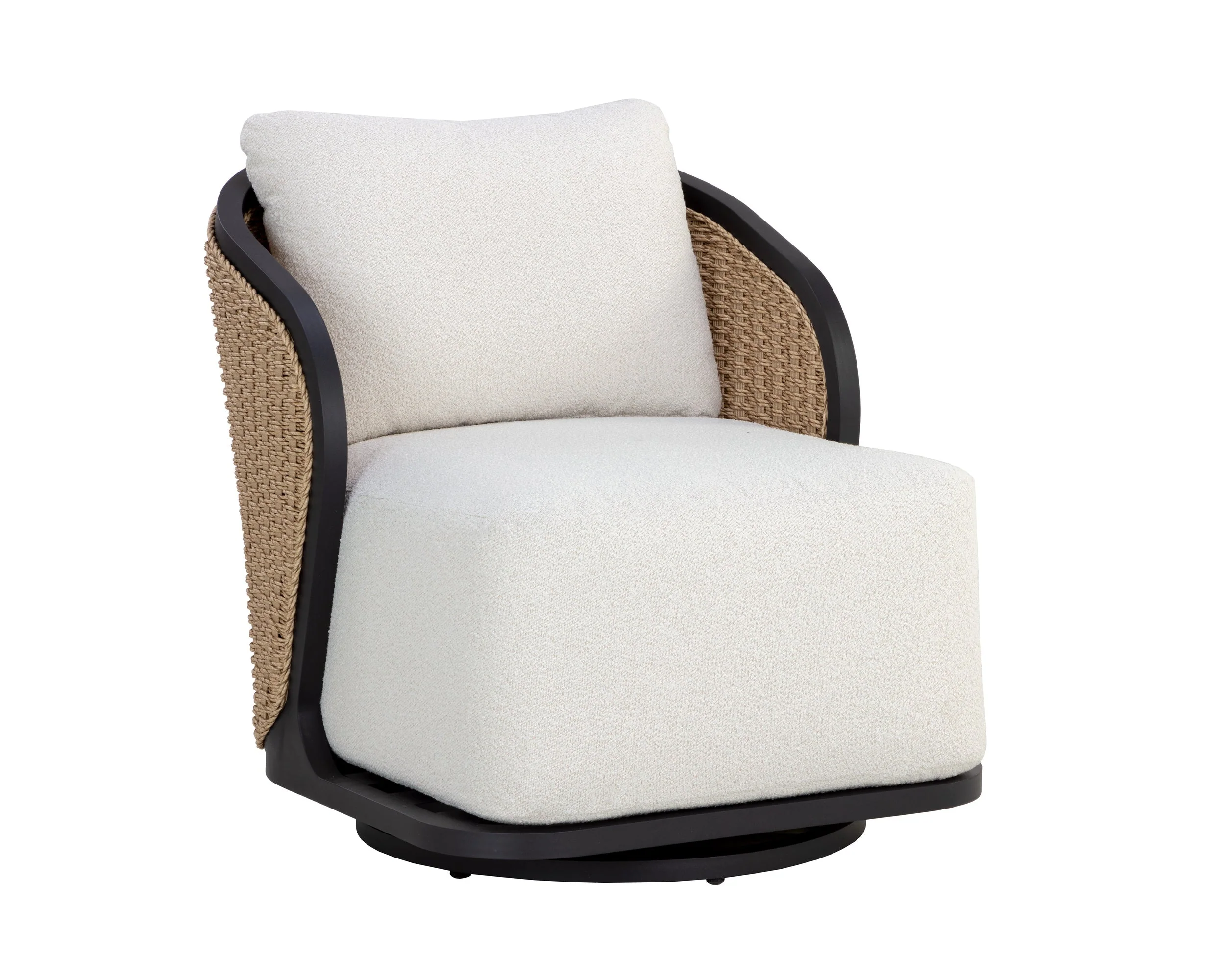 Bora Swivel Armchair – Louis Cream