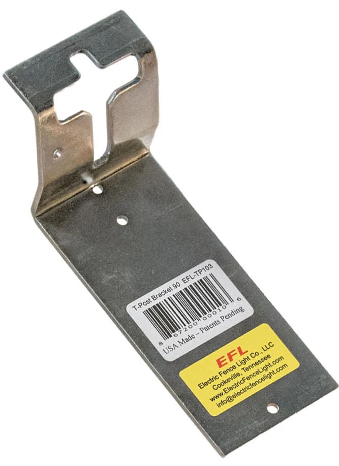 90 Degree T-Post Vertical Mounting Bracket - Image 3