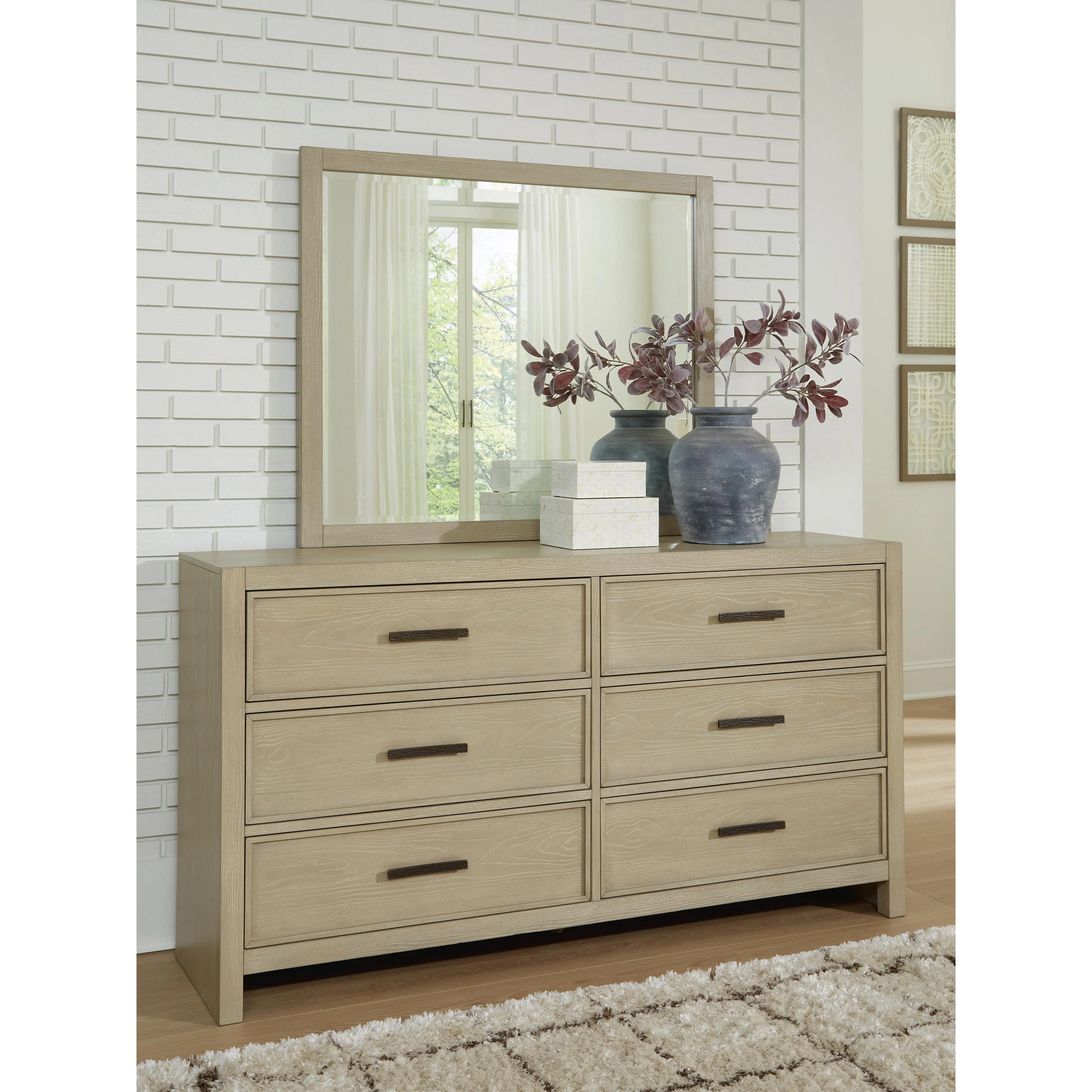 Signature Design by Ashley Calmoro B602B1 Dresser and Mirror - Image 2