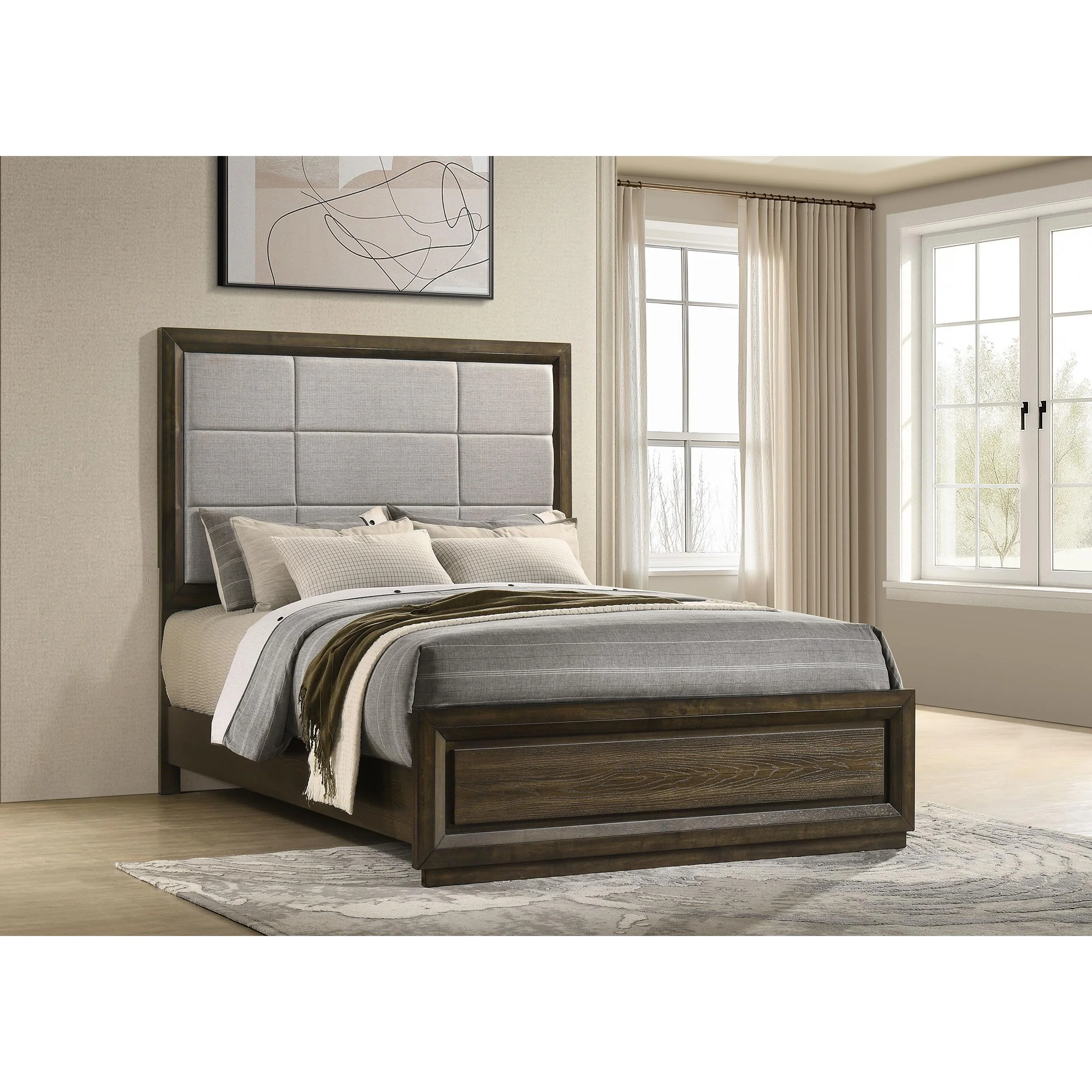 Coaster Furniture Atlas Queen Upholstered Panel Bed 215971Q - Image 2