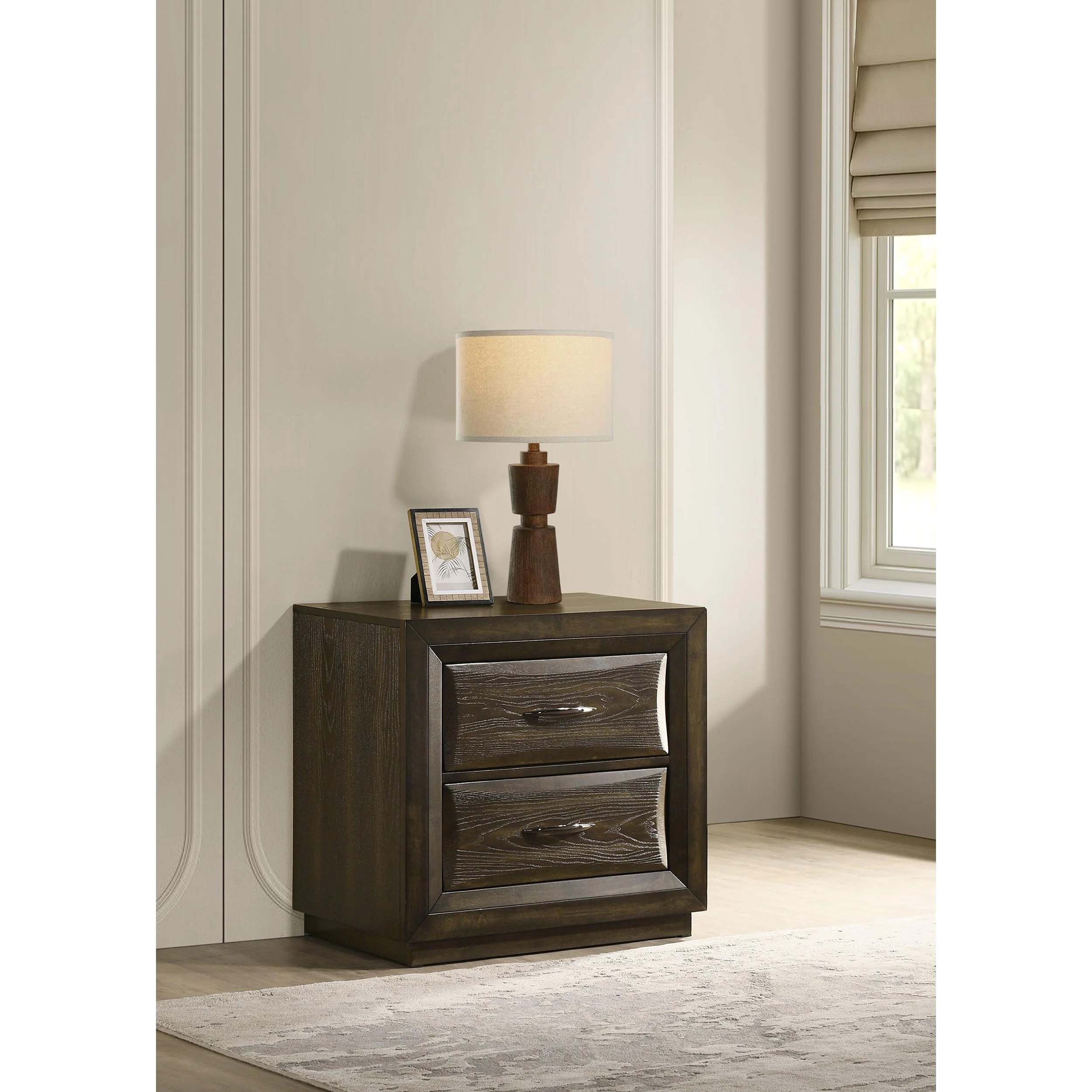 Coaster Furniture Atlas 2-Drawer Nightstand 215972 - Image 2
