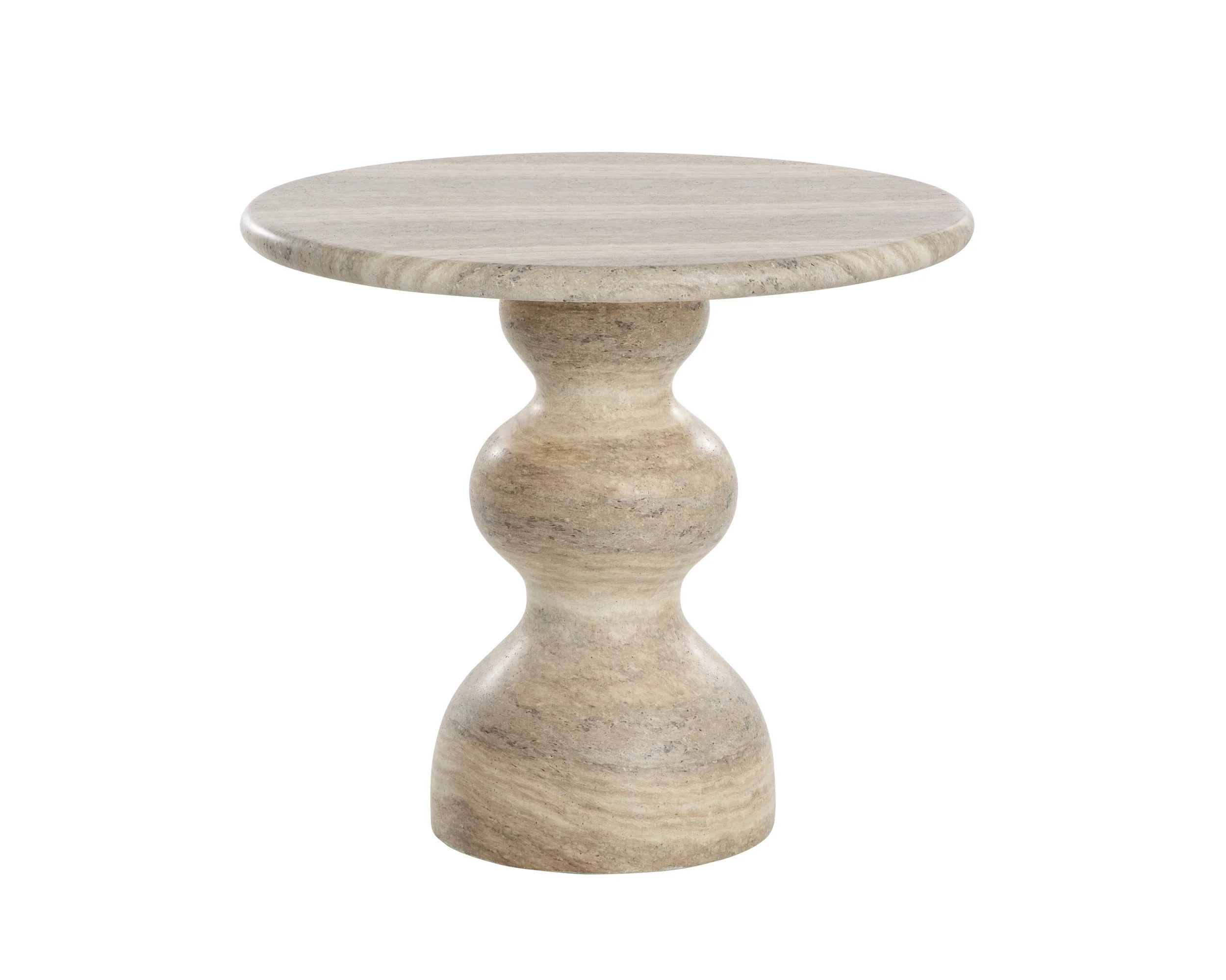 Raul Bistro Table - Travertine Look - Dune - 34" - Image 2