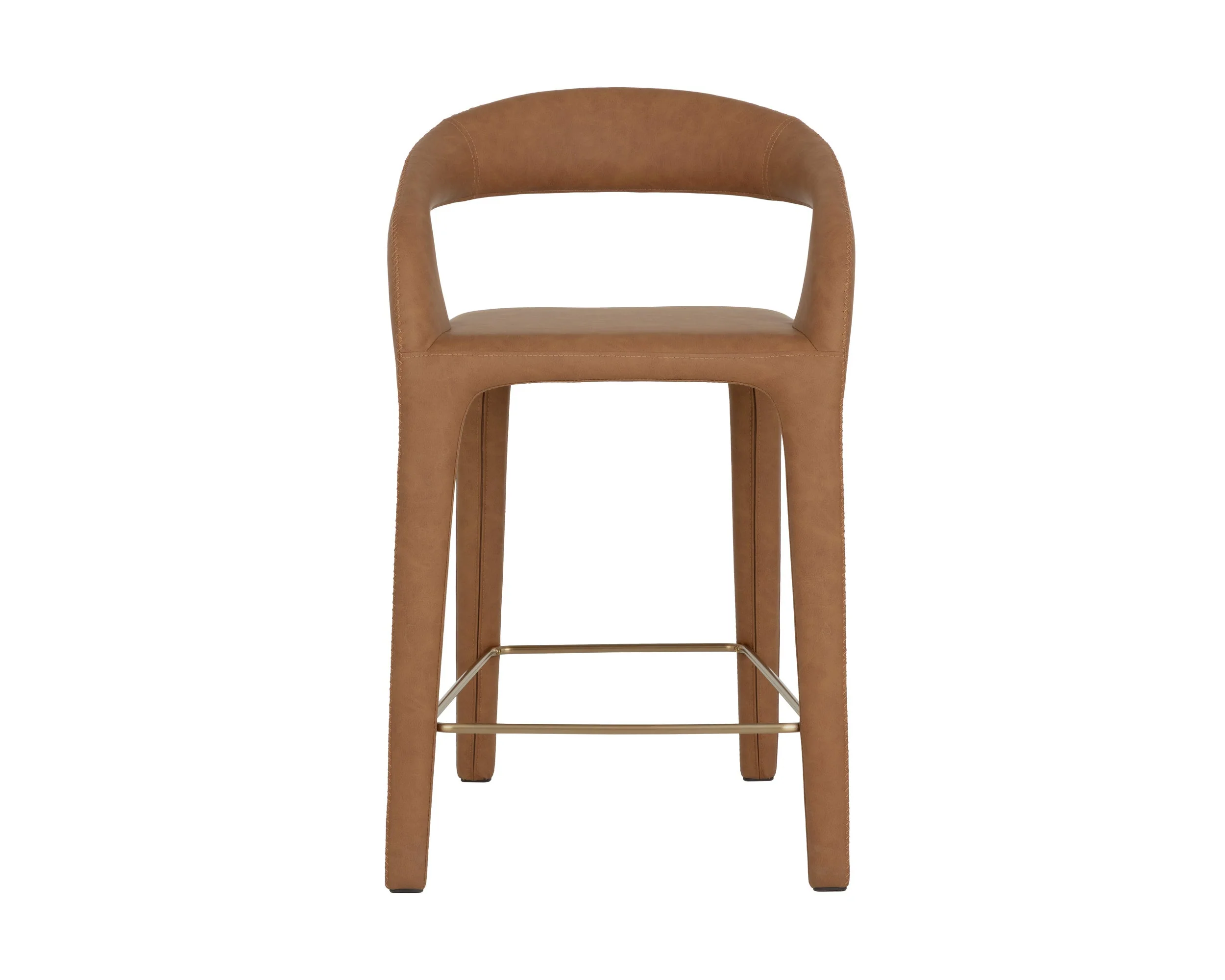 Atika Counter Stool - Milliken Cognac - Image 2