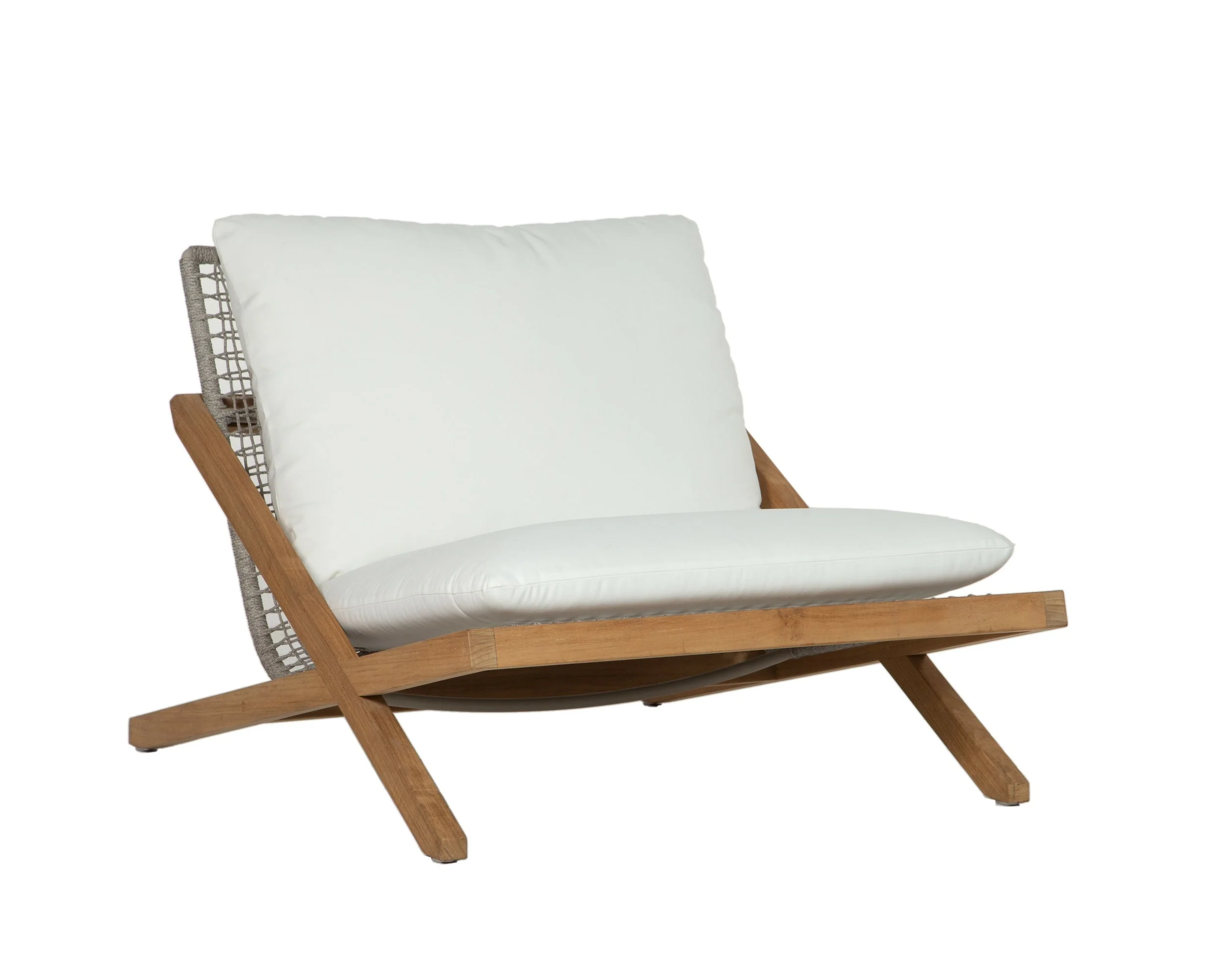 Bari Lounge Chair – Natural – Stinson White