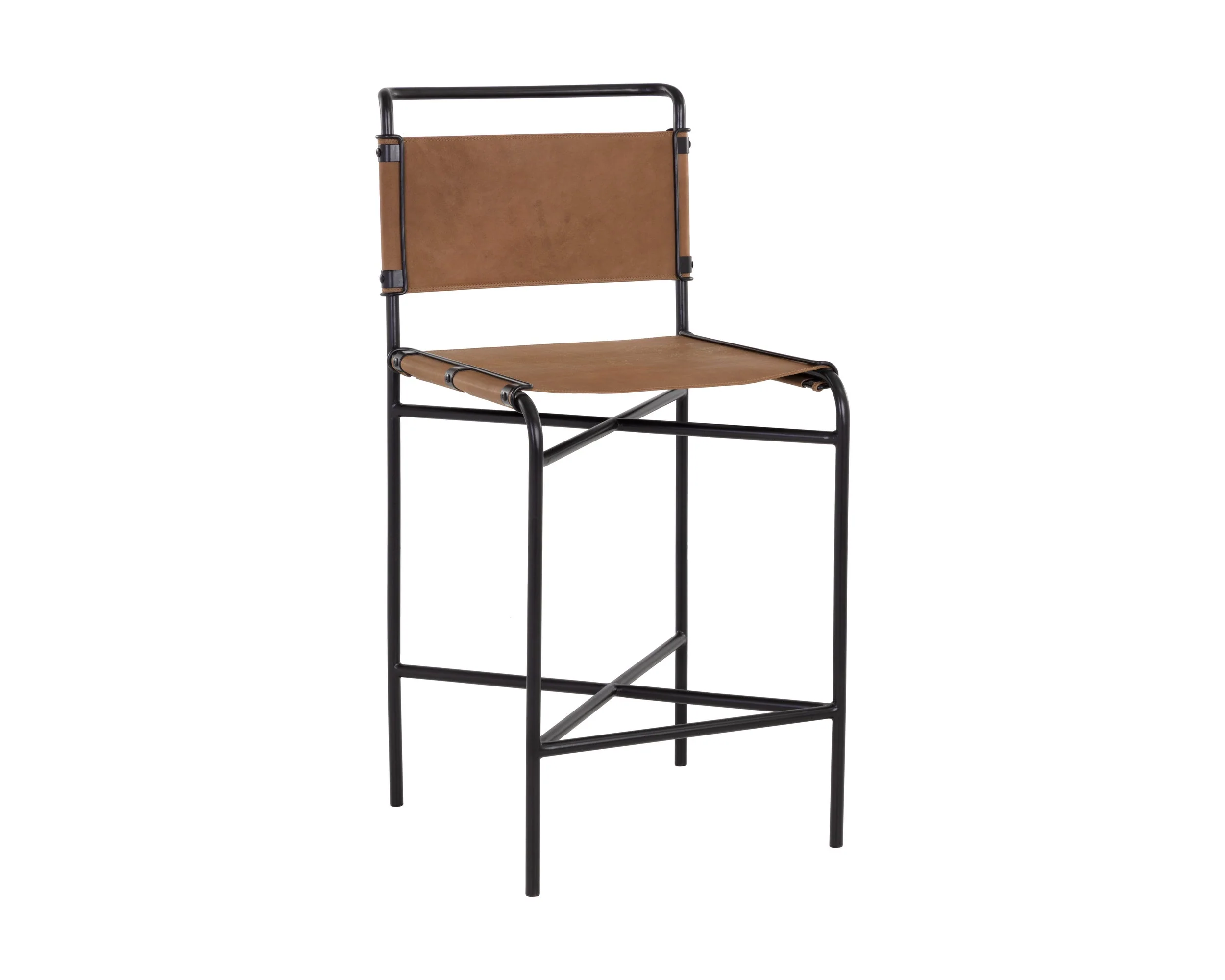 Corrigan Counter Stool – Cognac Leather