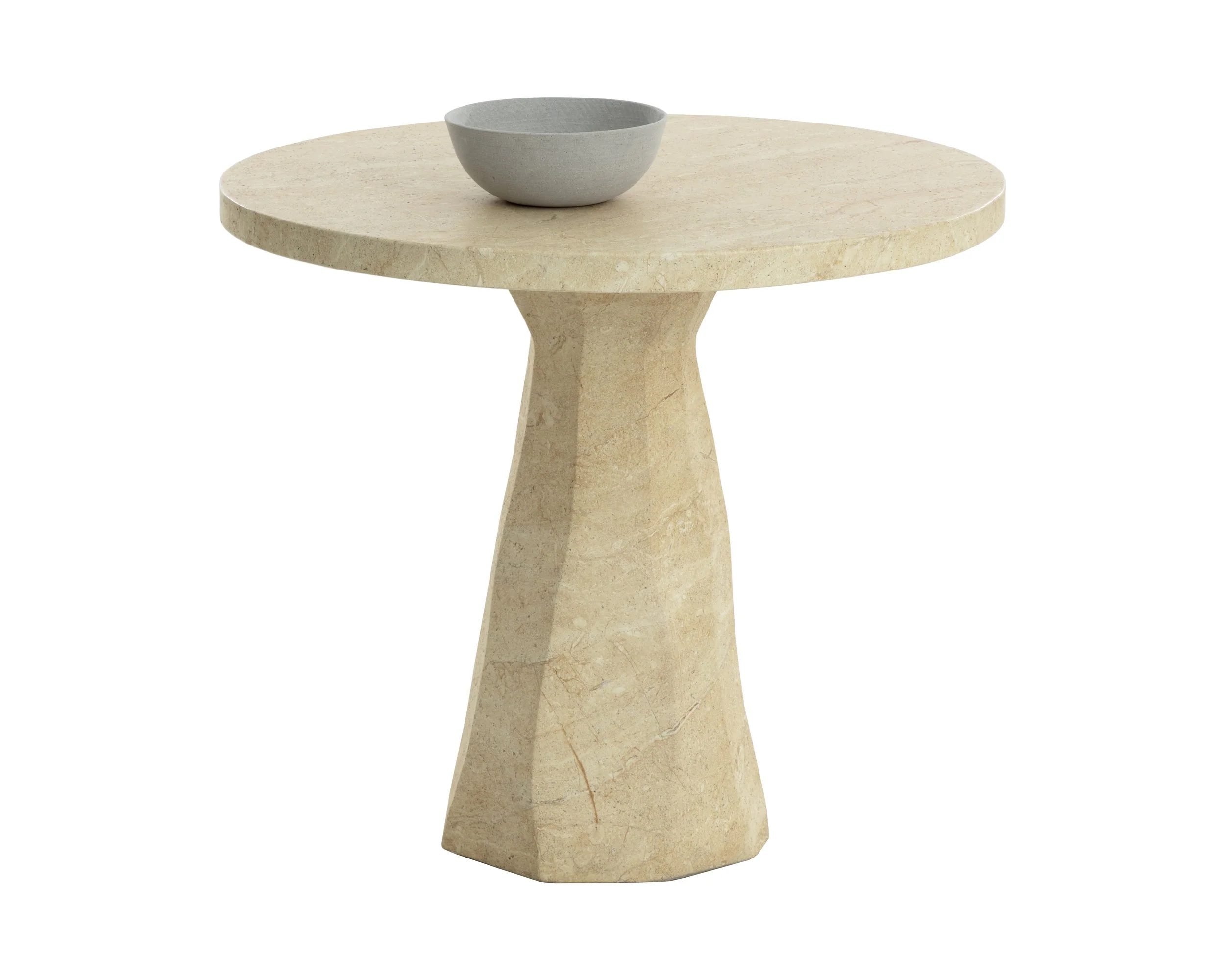 Kliff Bistro Table – Travertine Look – Natural