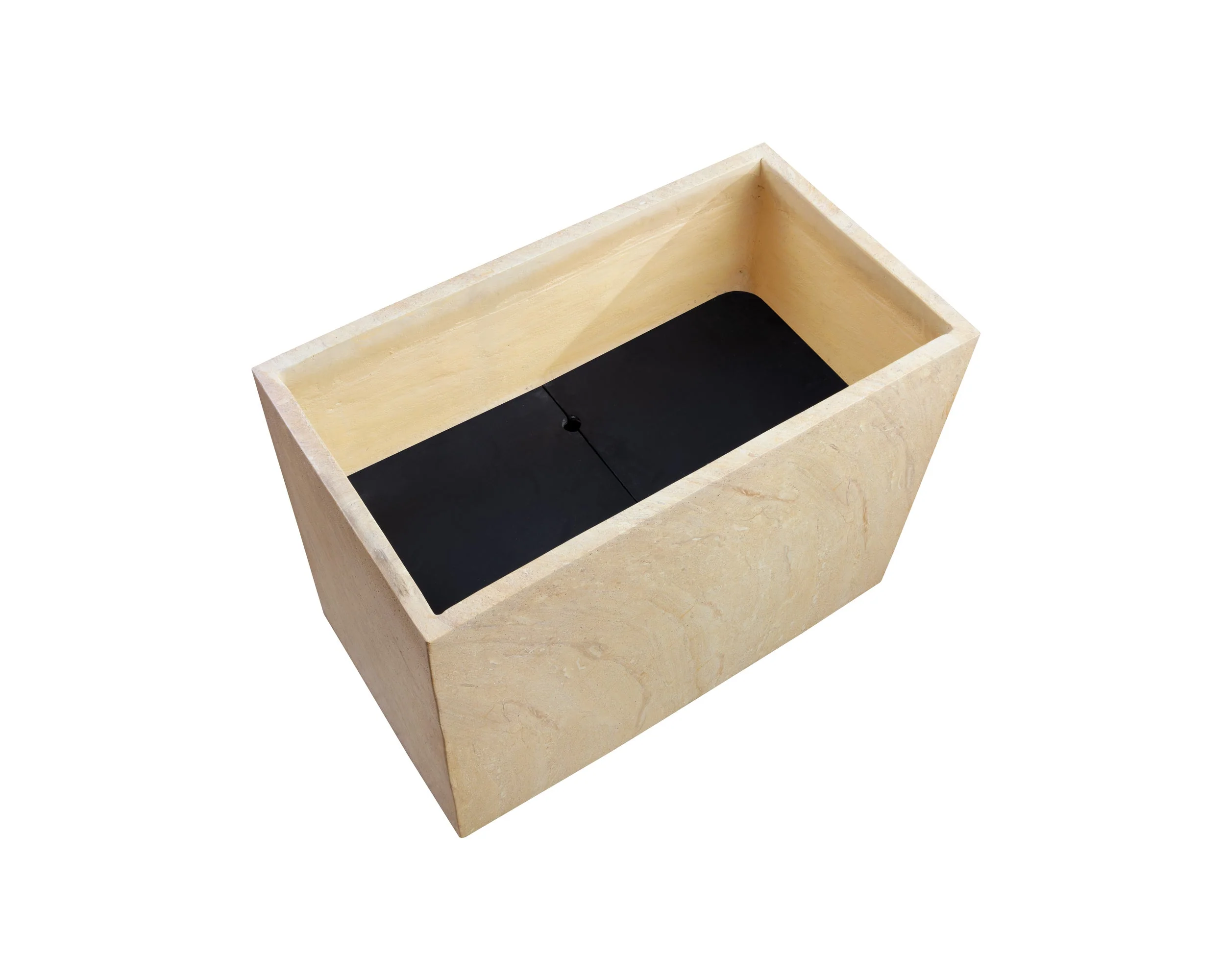 Leilani Planter - Medium - Travertine Look - Natural - Image 3