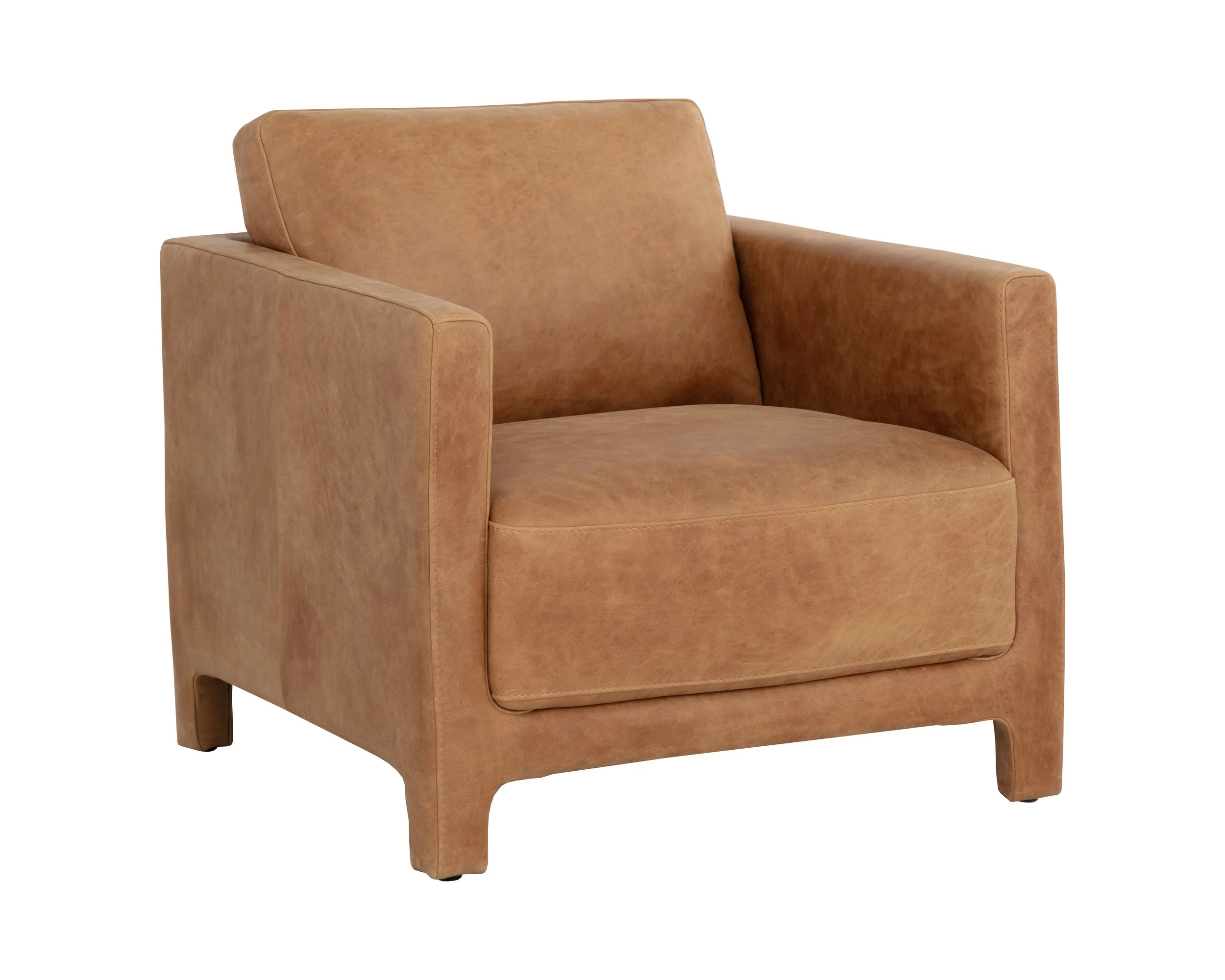 Rodney Lounge Chair – Camel Leather