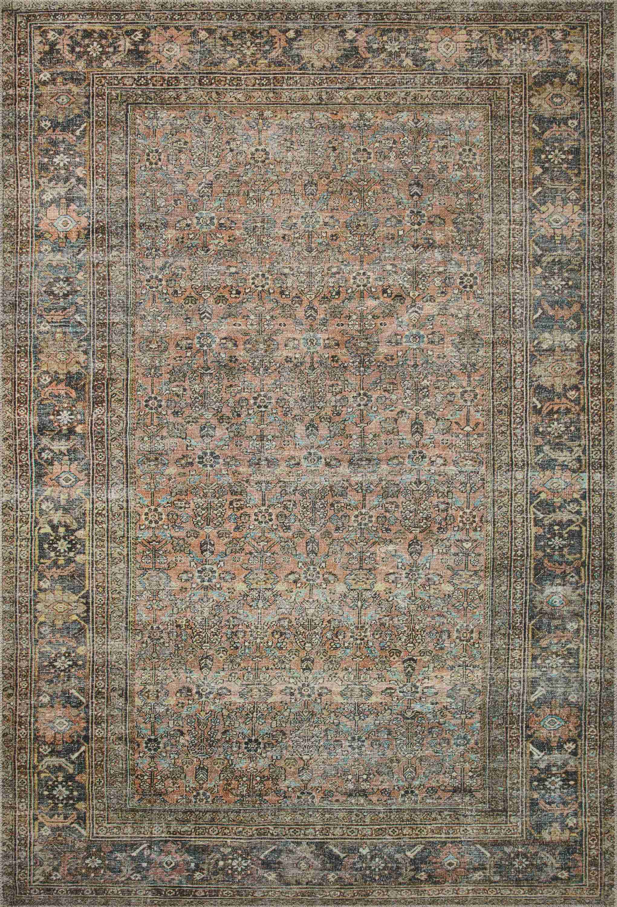 Loloi II | Adrian Collection | Terracotta / Multi | ADR-03 - Image 1