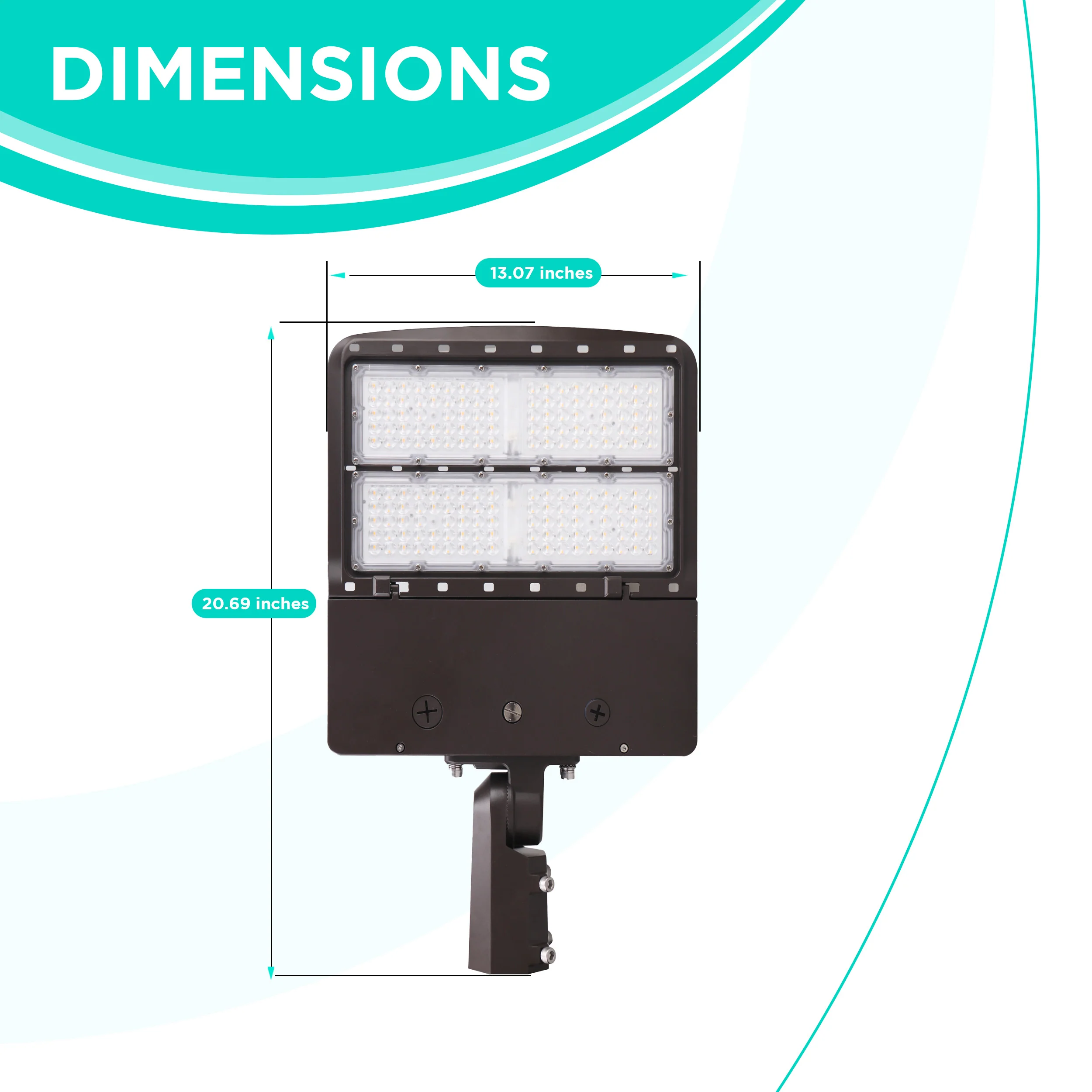 150W AL3F Series Area/Flood Light - 5700K - 21000lms - IP65 UL Listed #216 - Image 3