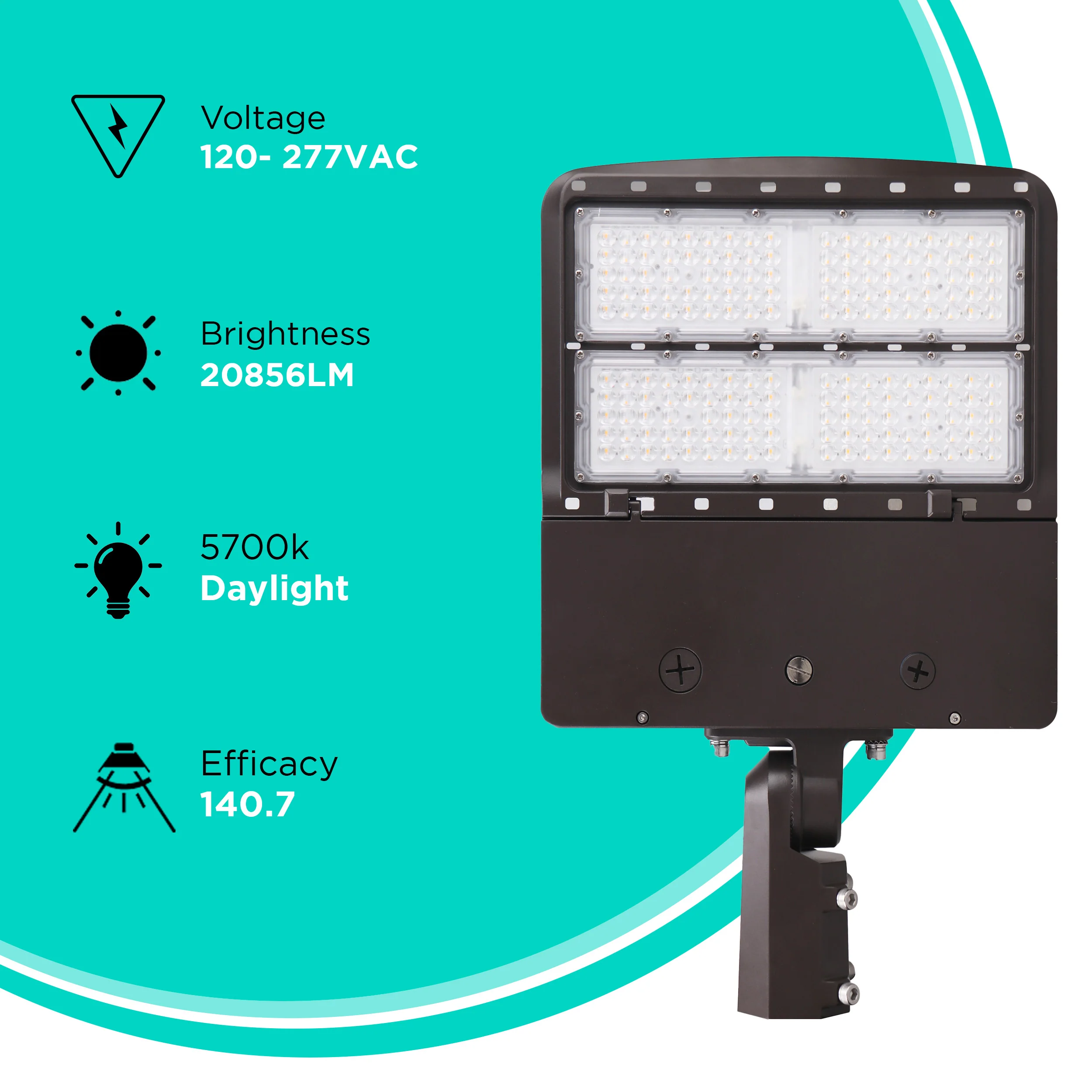 150W AL3F Series Area/Flood Light - 5700K - 21000lms - IP65 UL Listed #216 - Image 2