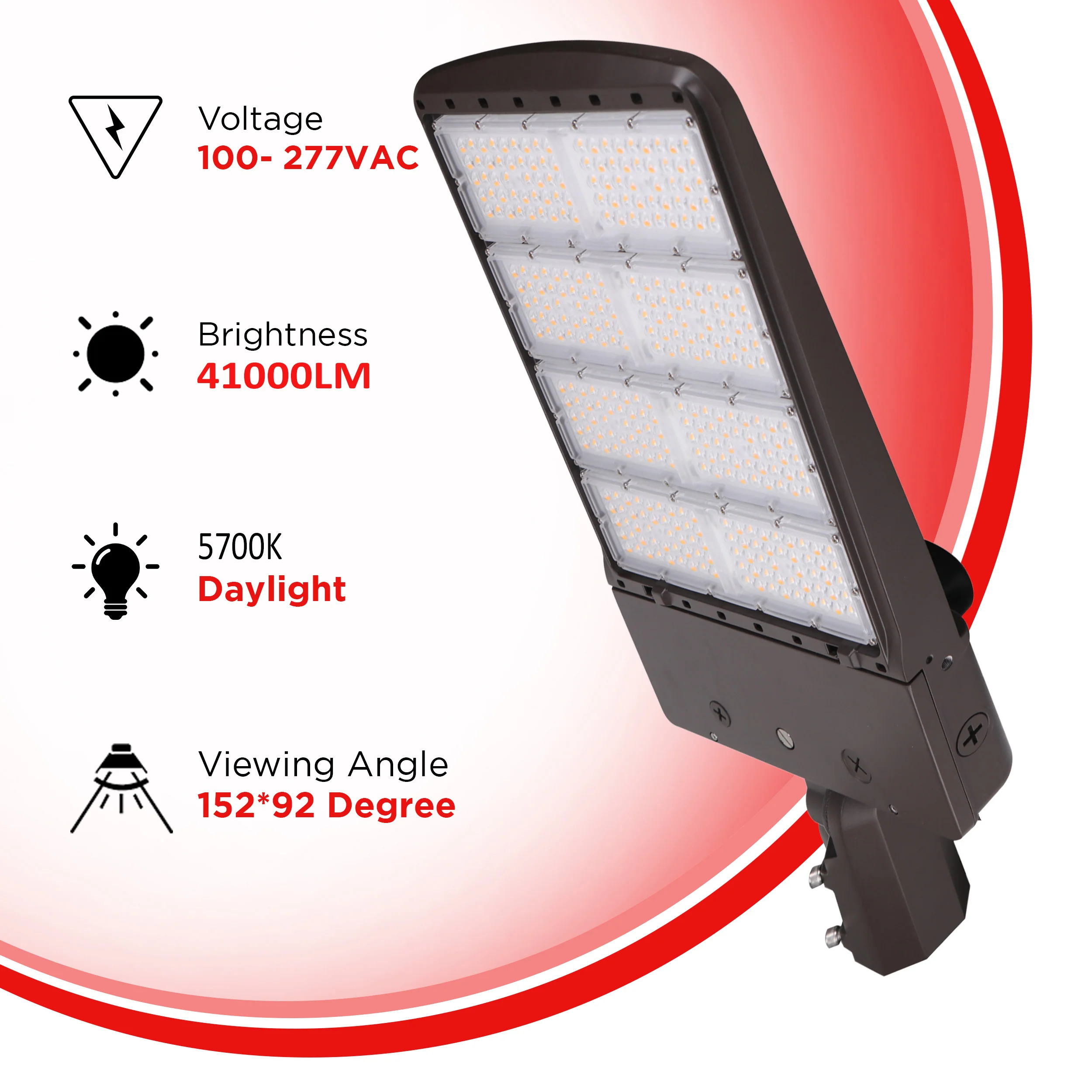 300W AL3F Series Area/Flood Light - 5700K - 41000lms - DLC & IP65 UL Listed #215 - Image 2