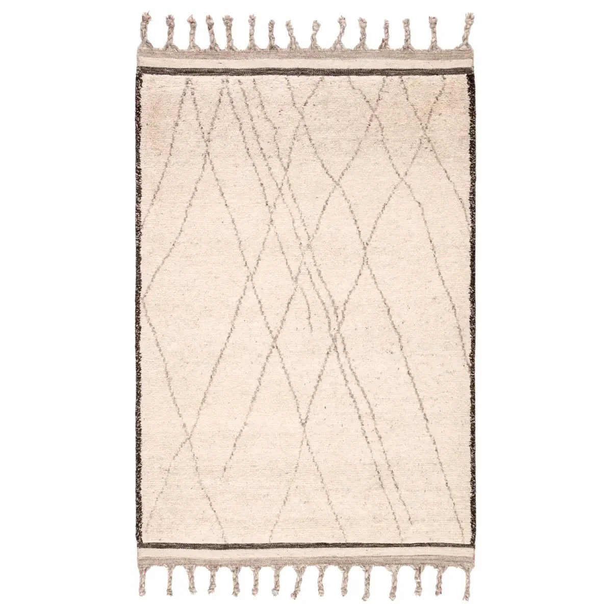 Aldea Ivory / Black Rug