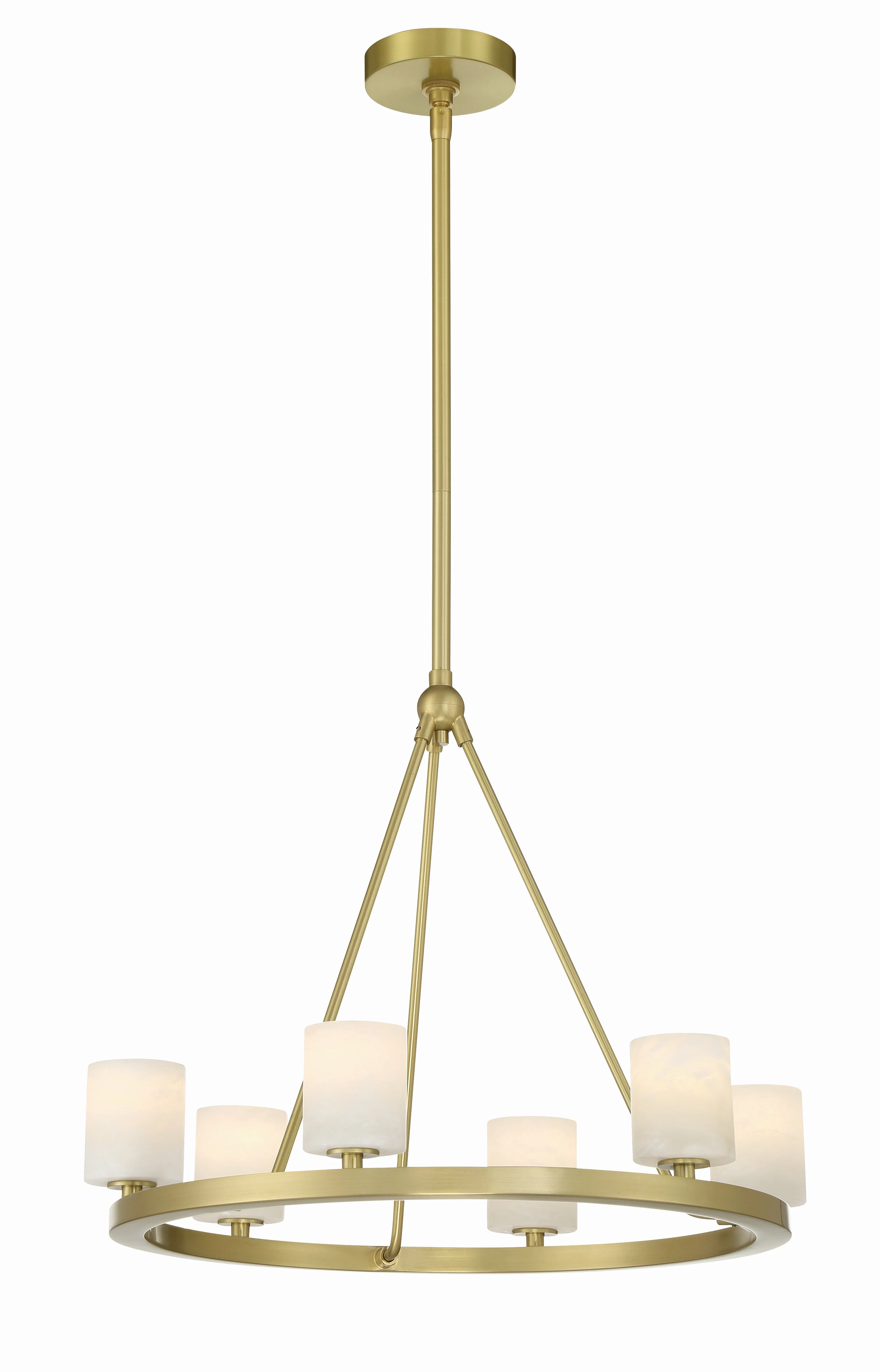 Aragon 22.75” LED Soft Brass Chandelier