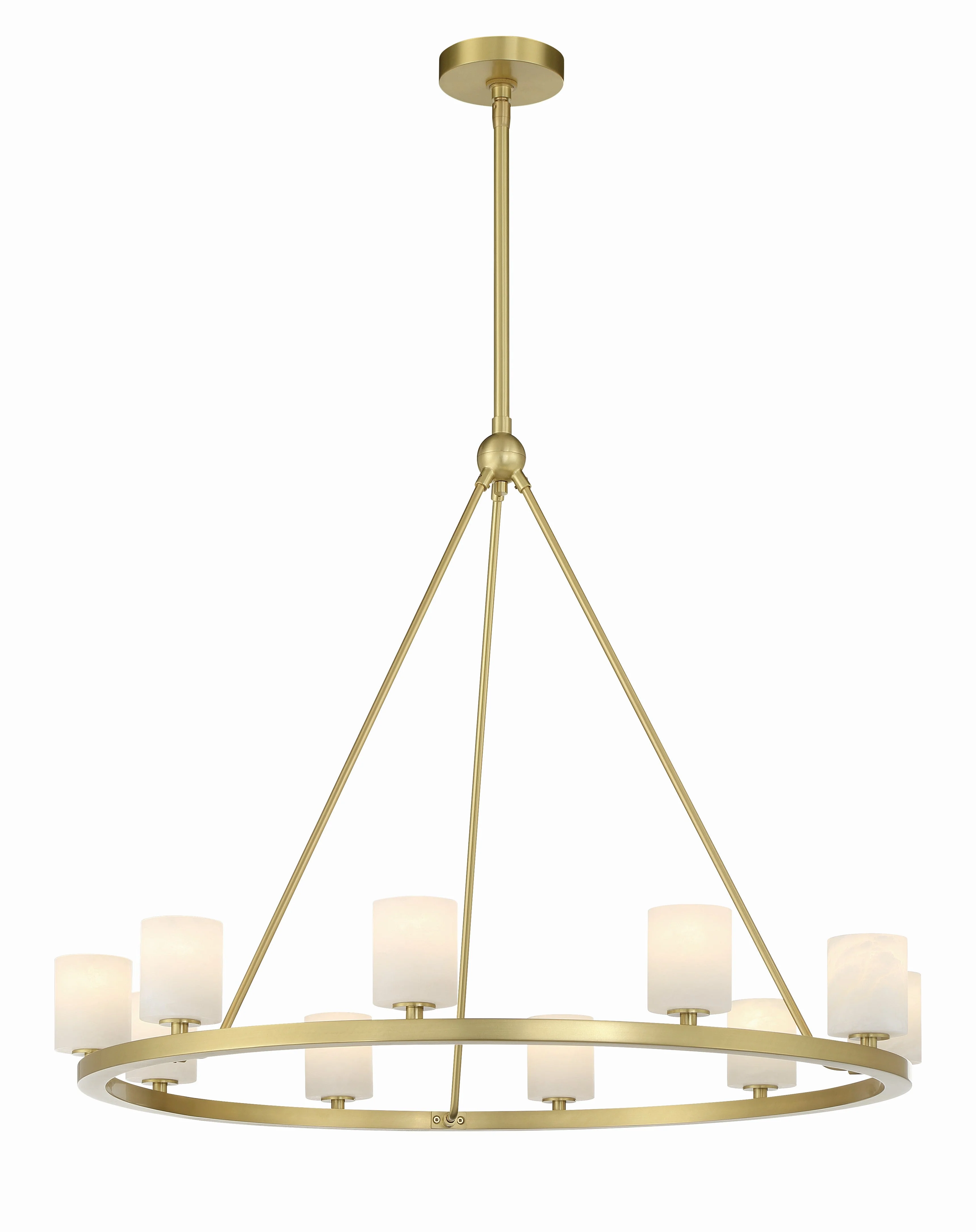 Aragon 34.75” LED Soft Brass Chandelier