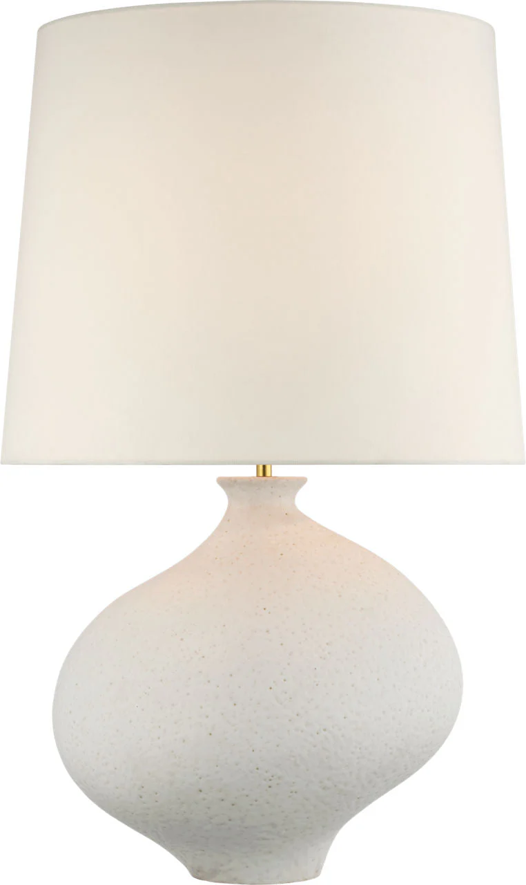 Celia Large Right Table Lamp | Marion White | Linen Shade - Image 3