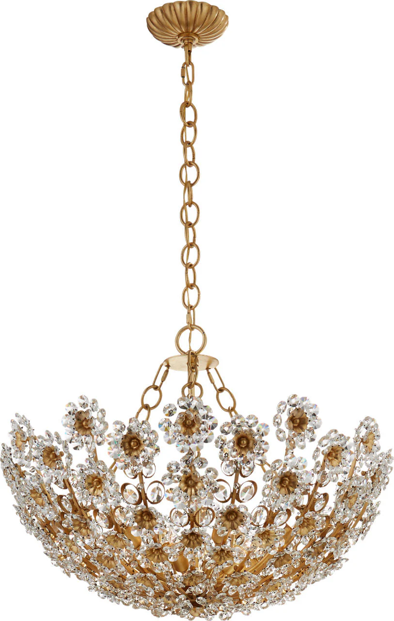 Claret Short Chandelier | Gild | Crystal - Image 1