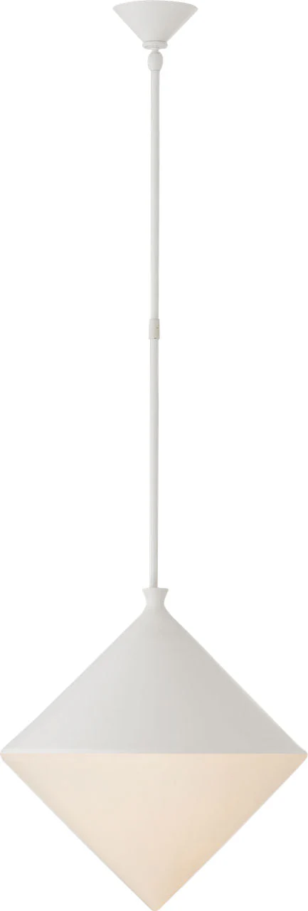 Sarnen Large Pendant | Matte White | White Glass - Image 1