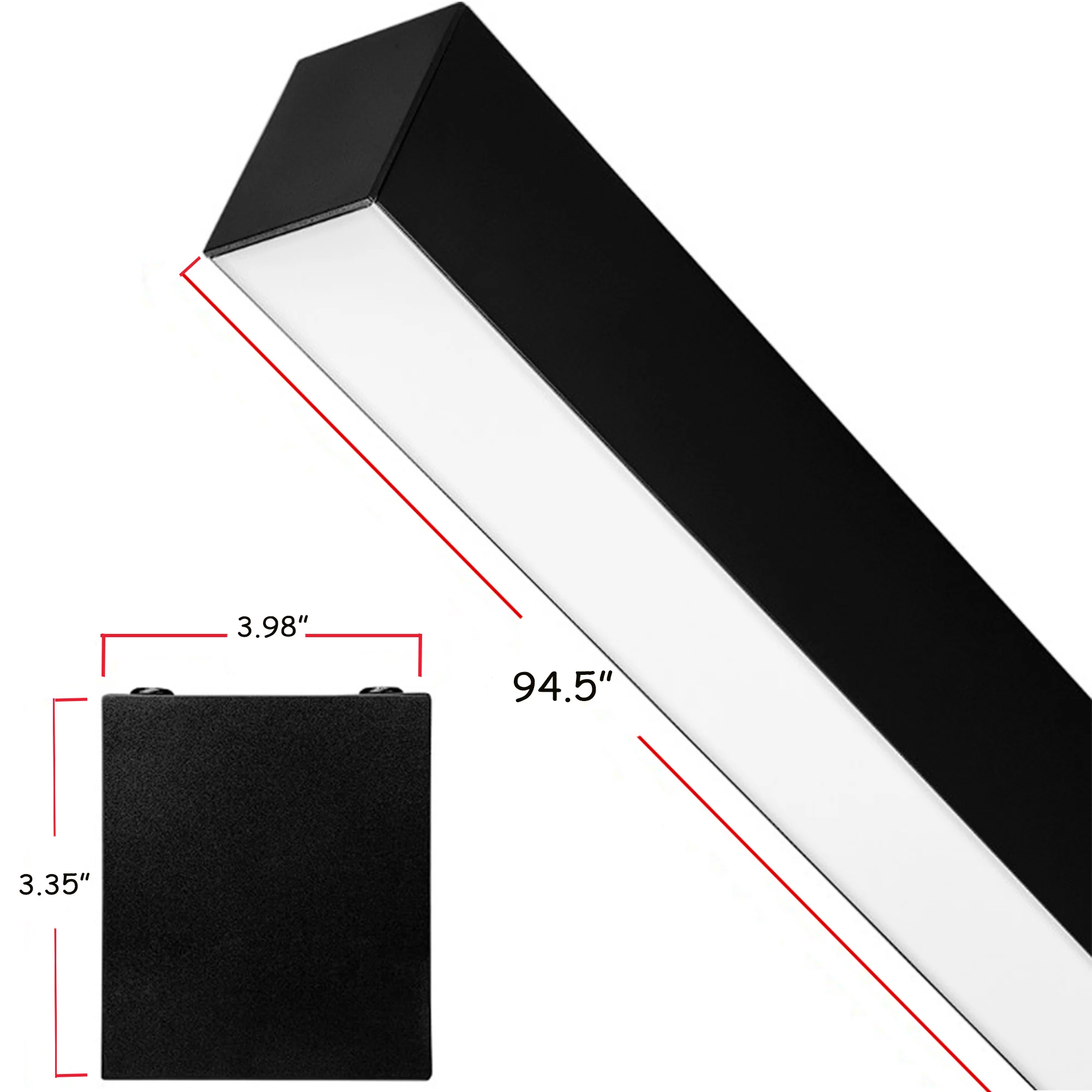 8ft Architectural LED Linear Light – 80W – 4 inch – Color Selectable 3CCT (3500K/4000K/5000K) #285 (Free Shipping is not available for this product)