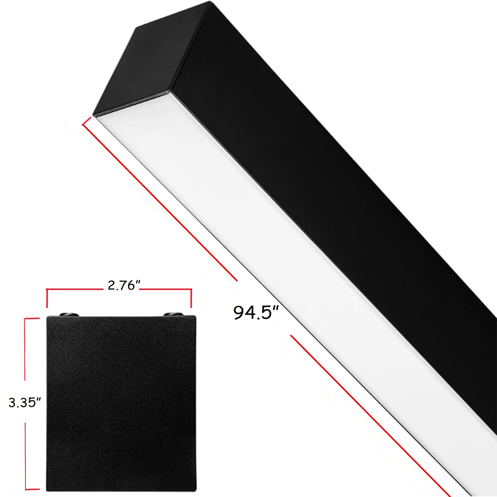 8ft Architectural LED Linear Light - 80W - 3 inch - Color Selectable 3CCT (3500K/4000K/5000K) #283 (Free Shipping is not available for this product) - Image 3