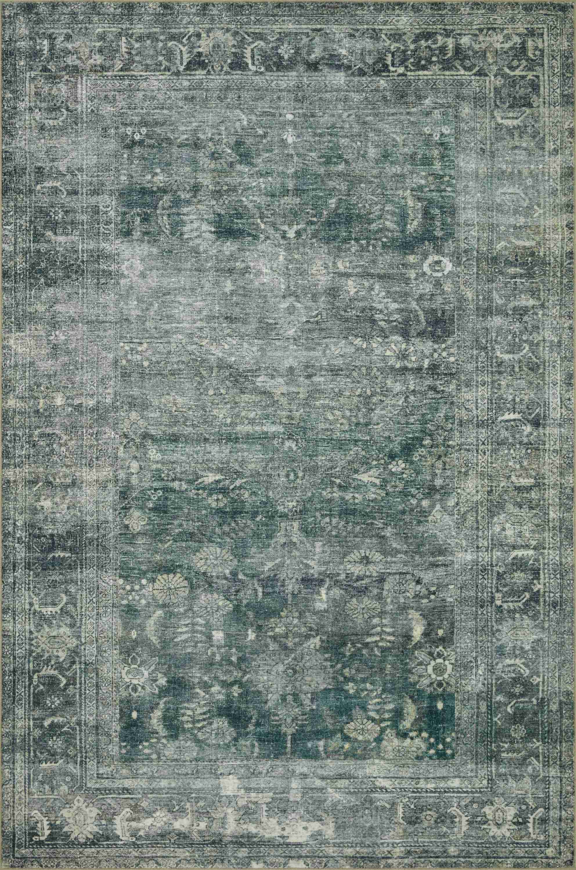 Magnolia Home by Joanna Gaines x Loloi | Banks Collection | Blue / Lagoon | BAN-03 - Image 1