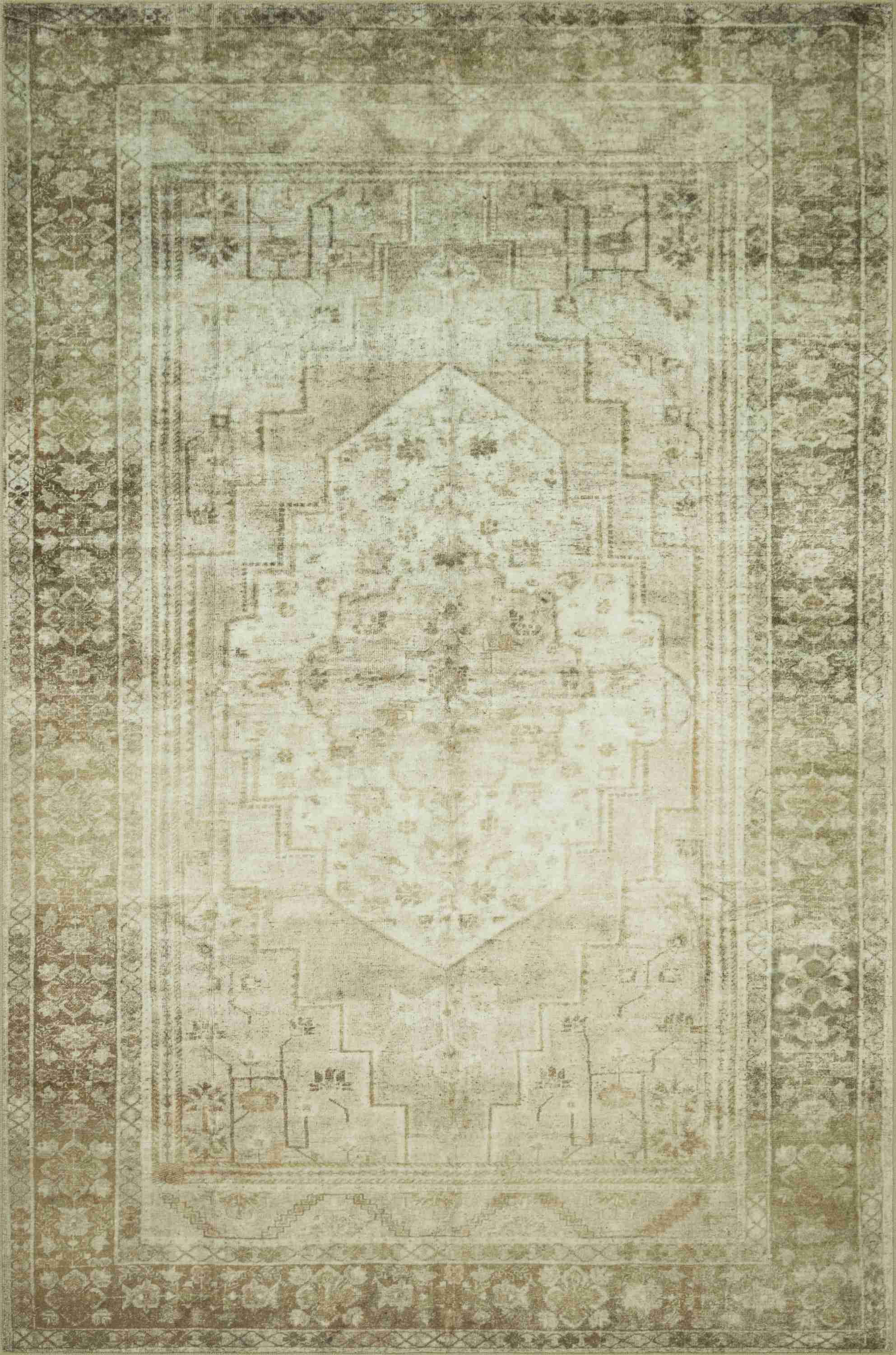 Magnolia Home by Joanna Gaines x Loloi | Banks Collection | Natural / Granite | BAN-06 - Image 1