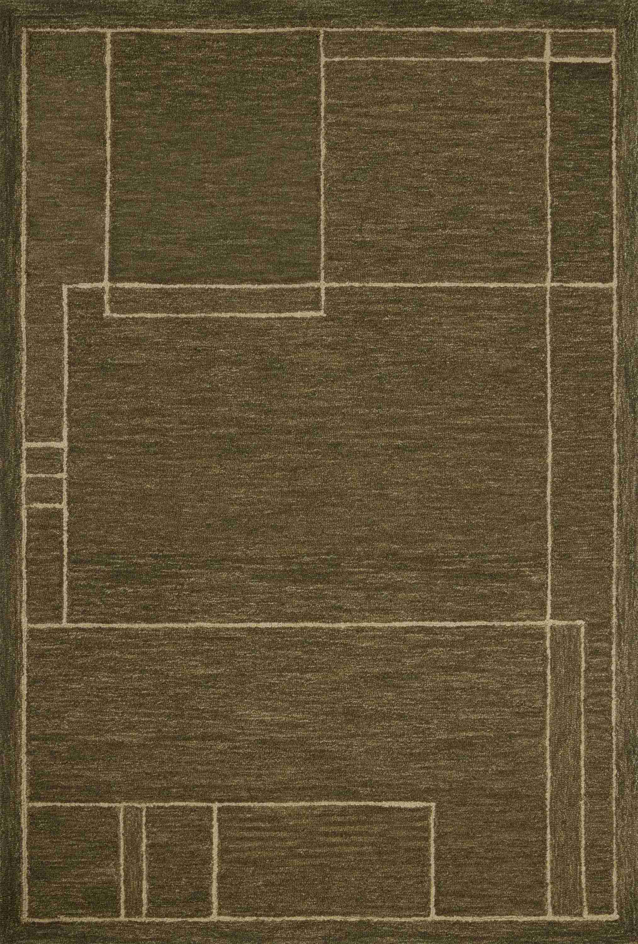 Jeremiah Brent x Loloi | Barrow Collection | Olive / Natural | BAR-01 - Image 1